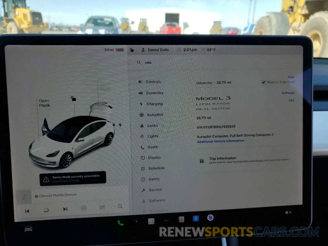 9 Photograph of a damaged car 5YJ3E1EB1LF622935 TESLA MODEL 3 2020