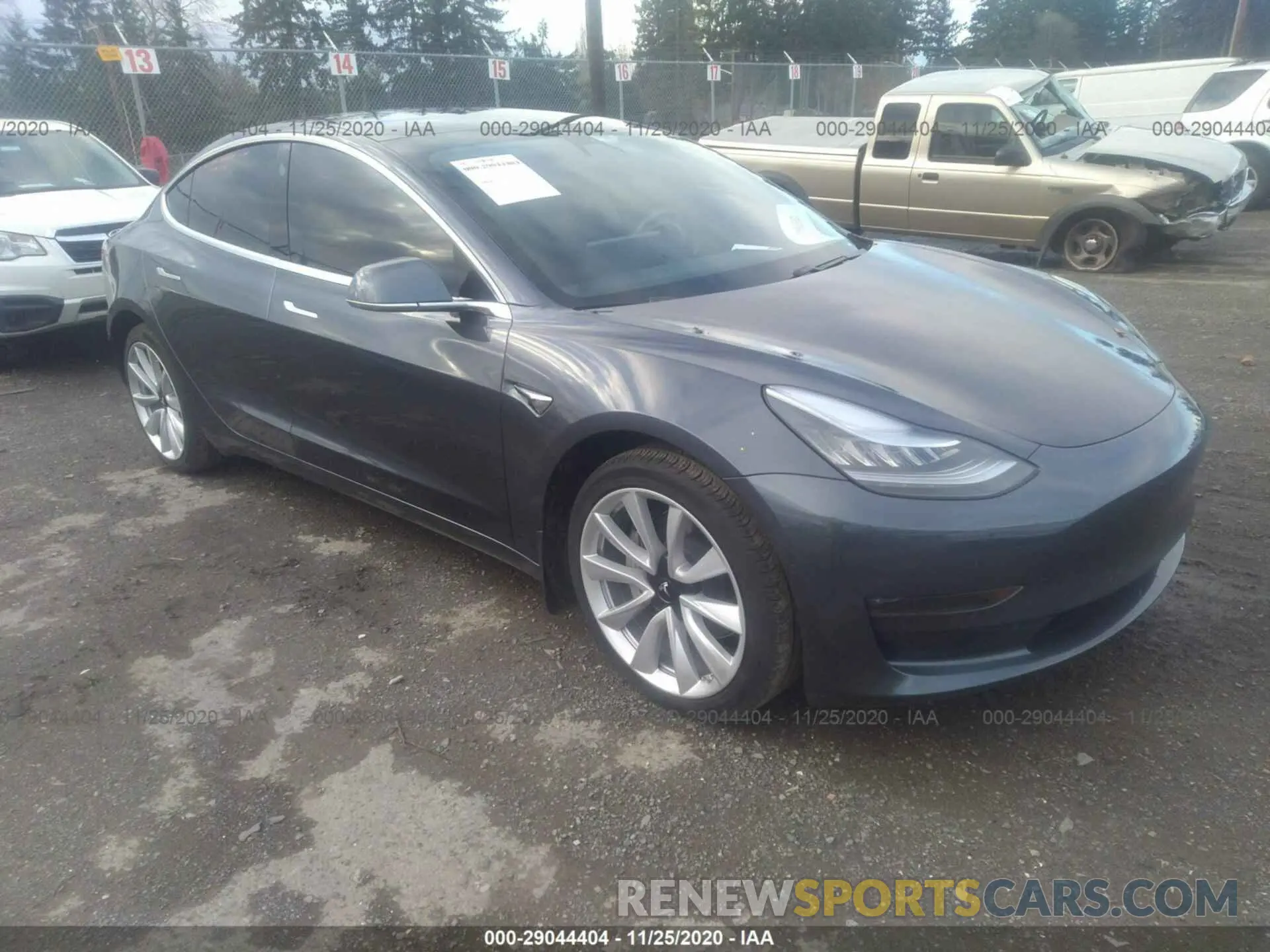1 Photograph of a damaged car 5YJ3E1EB1LF628251 TESLA MODEL 3 2020