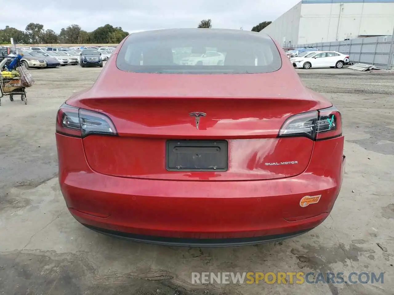 6 Photograph of a damaged car 5YJ3E1EB1LF635992 TESLA MODEL 3 2020