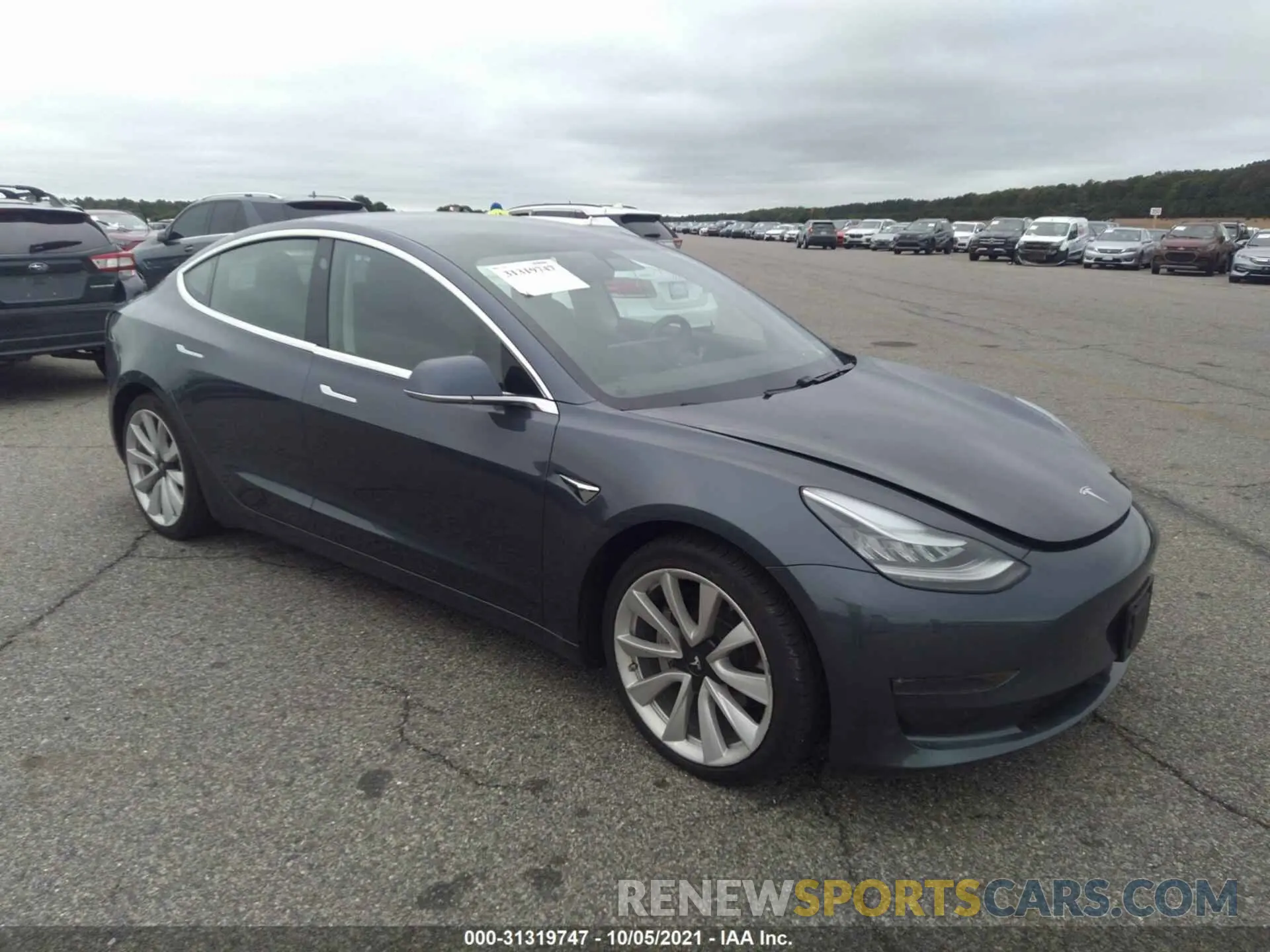 1 Photograph of a damaged car 5YJ3E1EB1LF647916 TESLA MODEL 3 2020