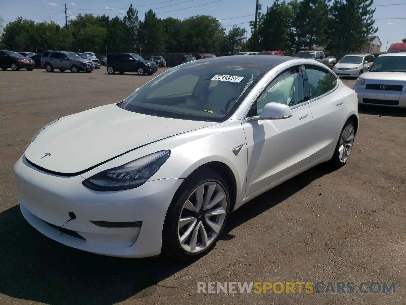 2 Фотография поврежденного автомобиля 5YJ3E1EB1LF742315 TESLA MODEL 3 2020