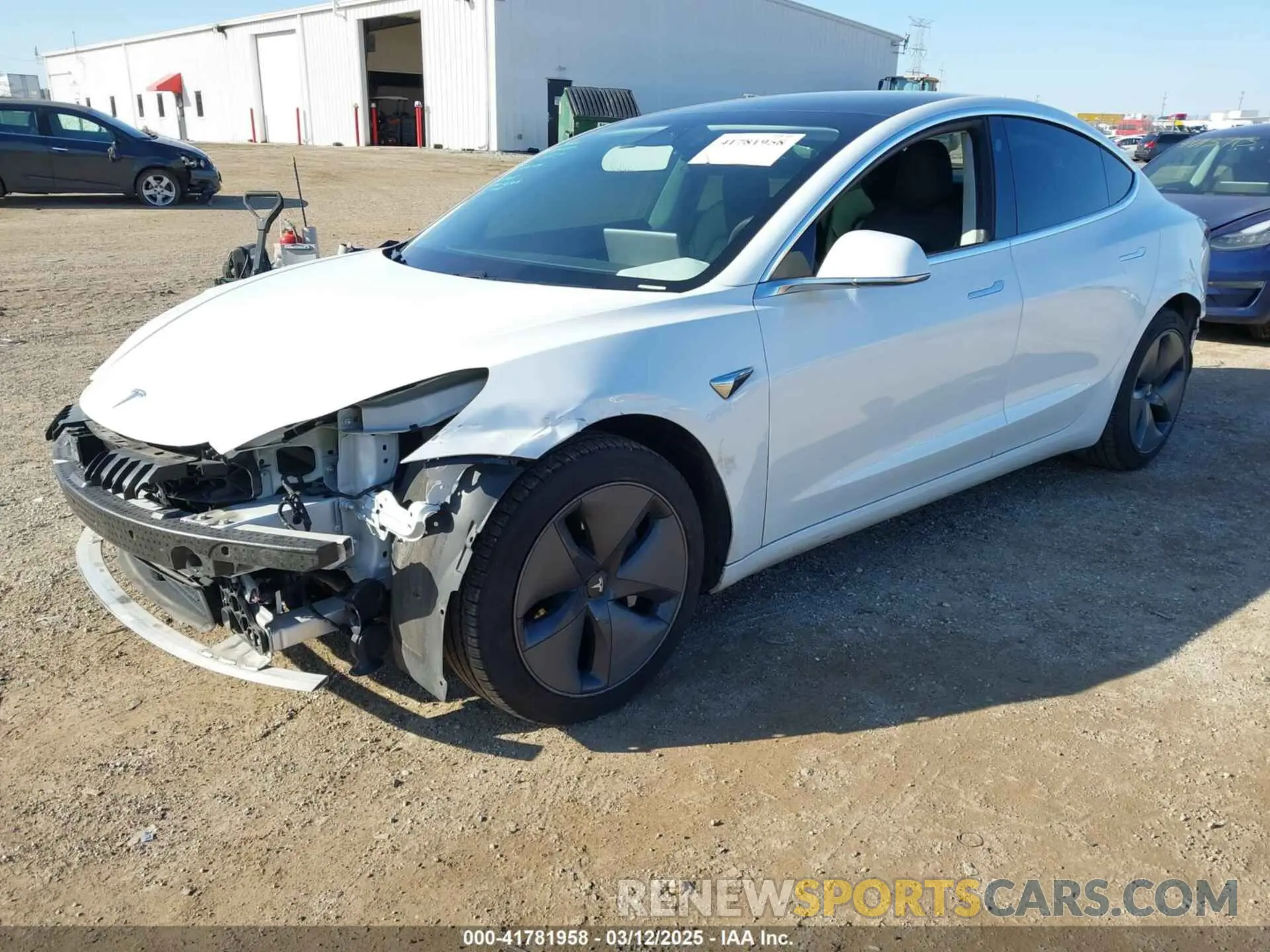 2 Фотография поврежденного автомобиля 5YJ3E1EB1LF784189 TESLA MODEL 3 2020