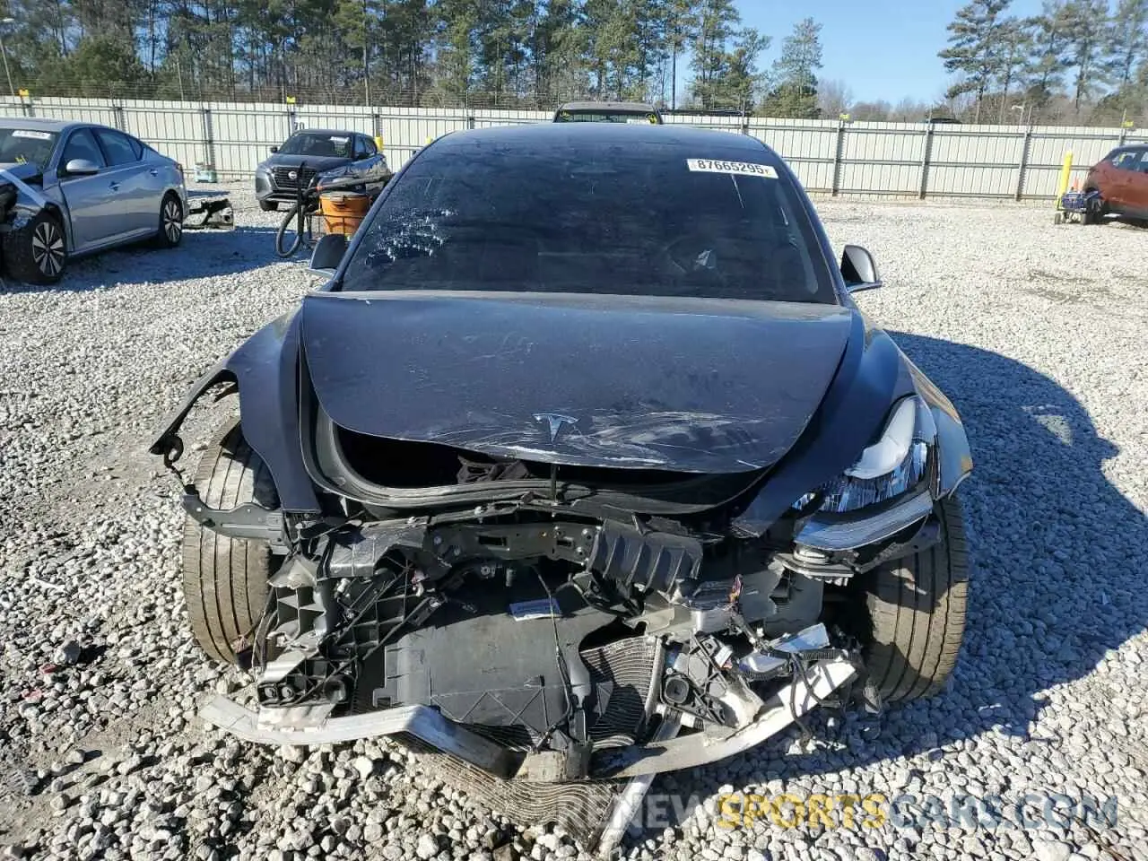 5 Photograph of a damaged car 5YJ3E1EB1LF787027 TESLA MODEL 3 2020