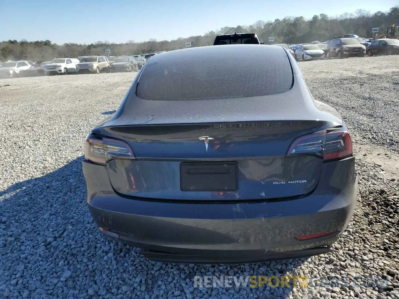 6 Photograph of a damaged car 5YJ3E1EB1LF787027 TESLA MODEL 3 2020