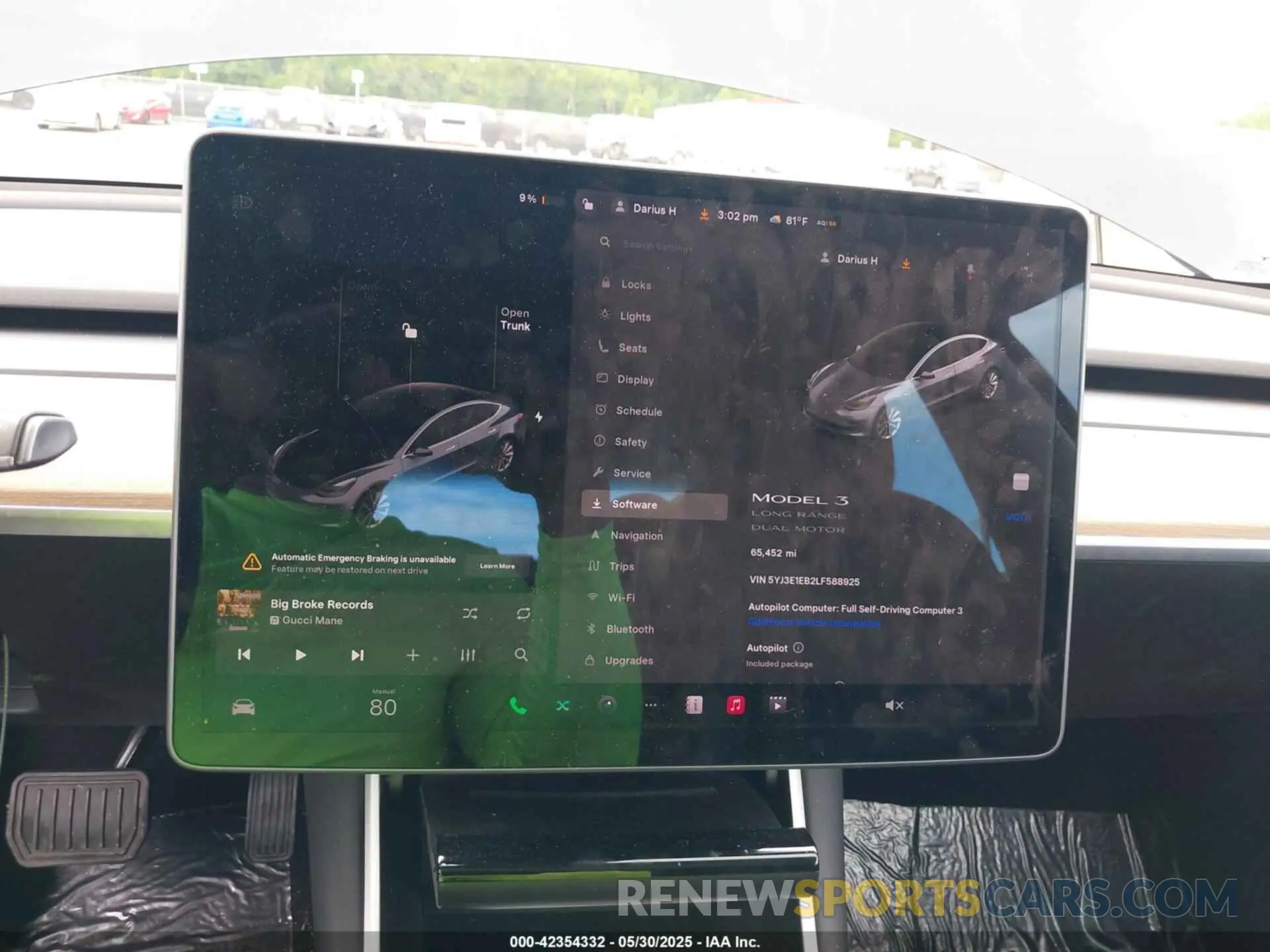 7 Фотография поврежденного автомобиля 5YJ3E1EB2LF588925 TESLA MODEL 3 2020