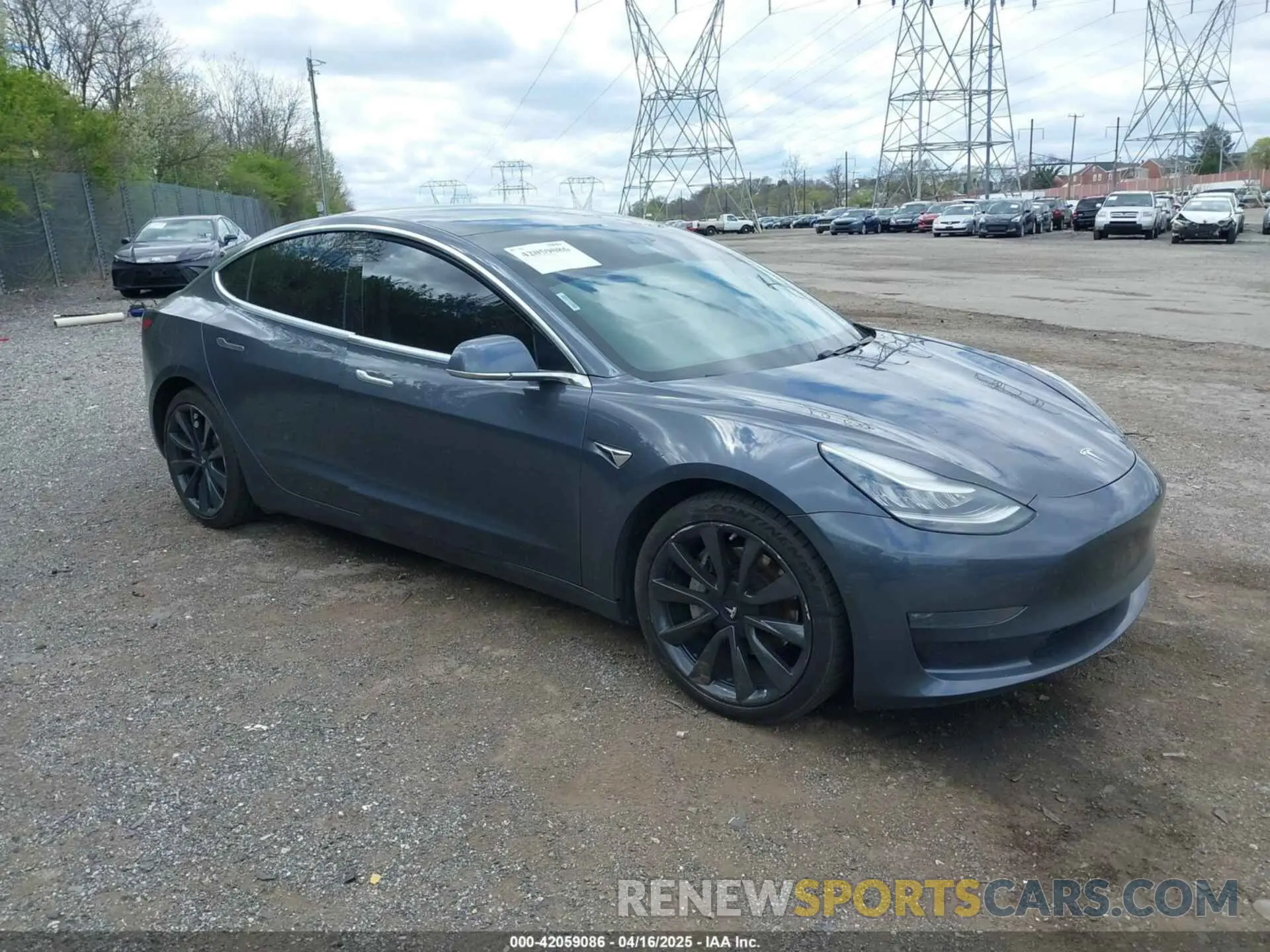1 Photograph of a damaged car 5YJ3E1EB2LF646449 TESLA MODEL 3 2020