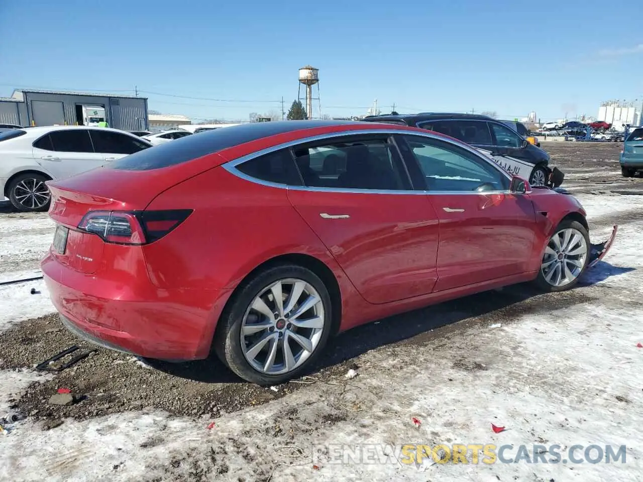 3 Photograph of a damaged car 5YJ3E1EB2LF783083 TESLA MODEL 3 2020