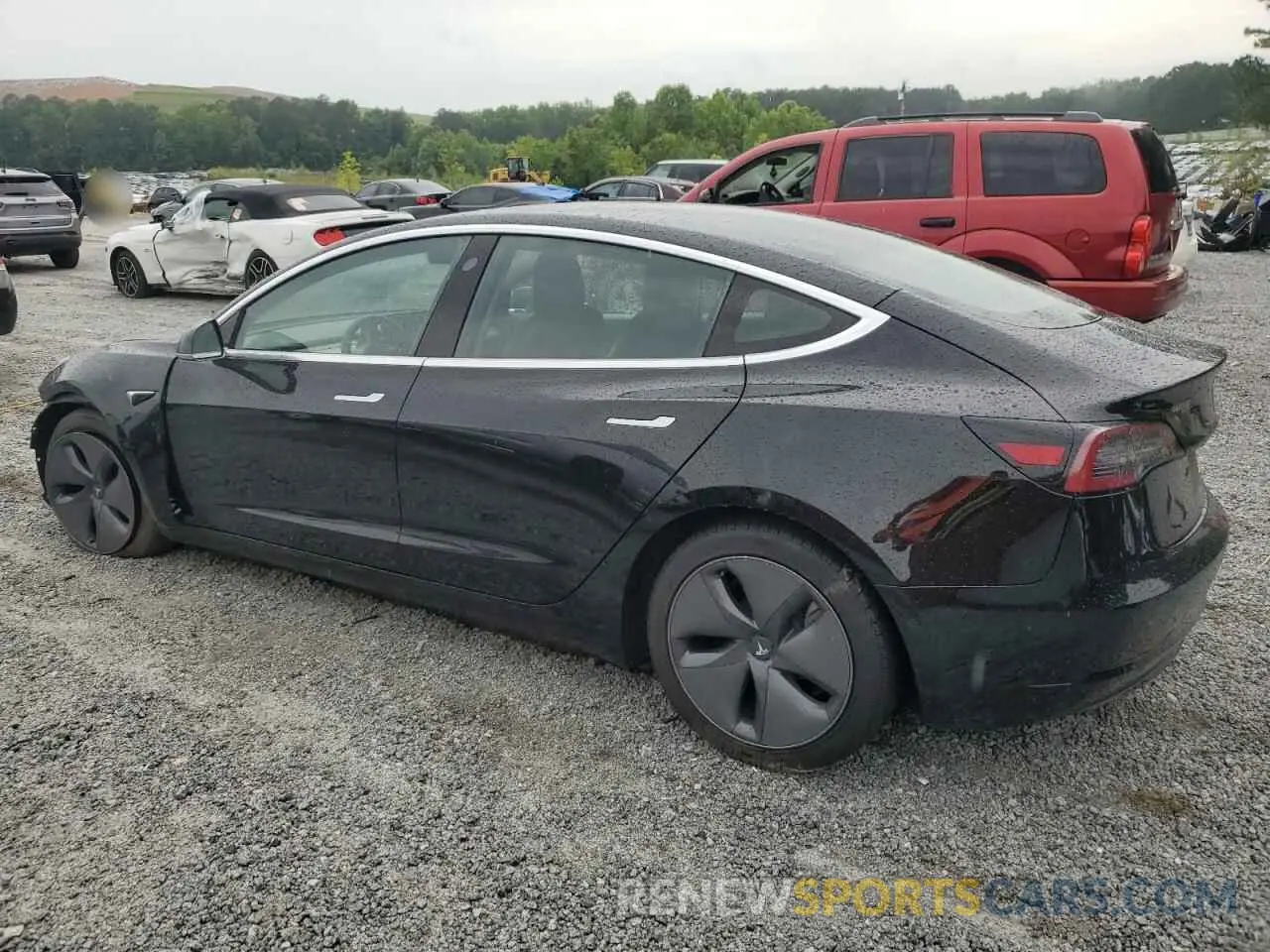 2 Photograph of a damaged car 5YJ3E1EB2LF794696 TESLA MODEL 3 2020