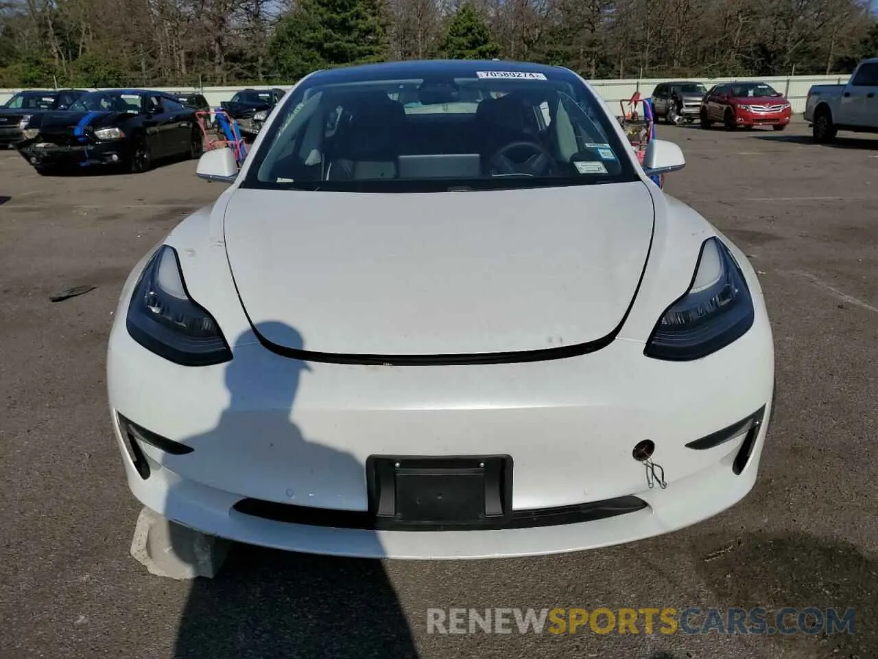 5 Photograph of a damaged car 5YJ3E1EB2LF795217 TESLA MODEL 3 2020