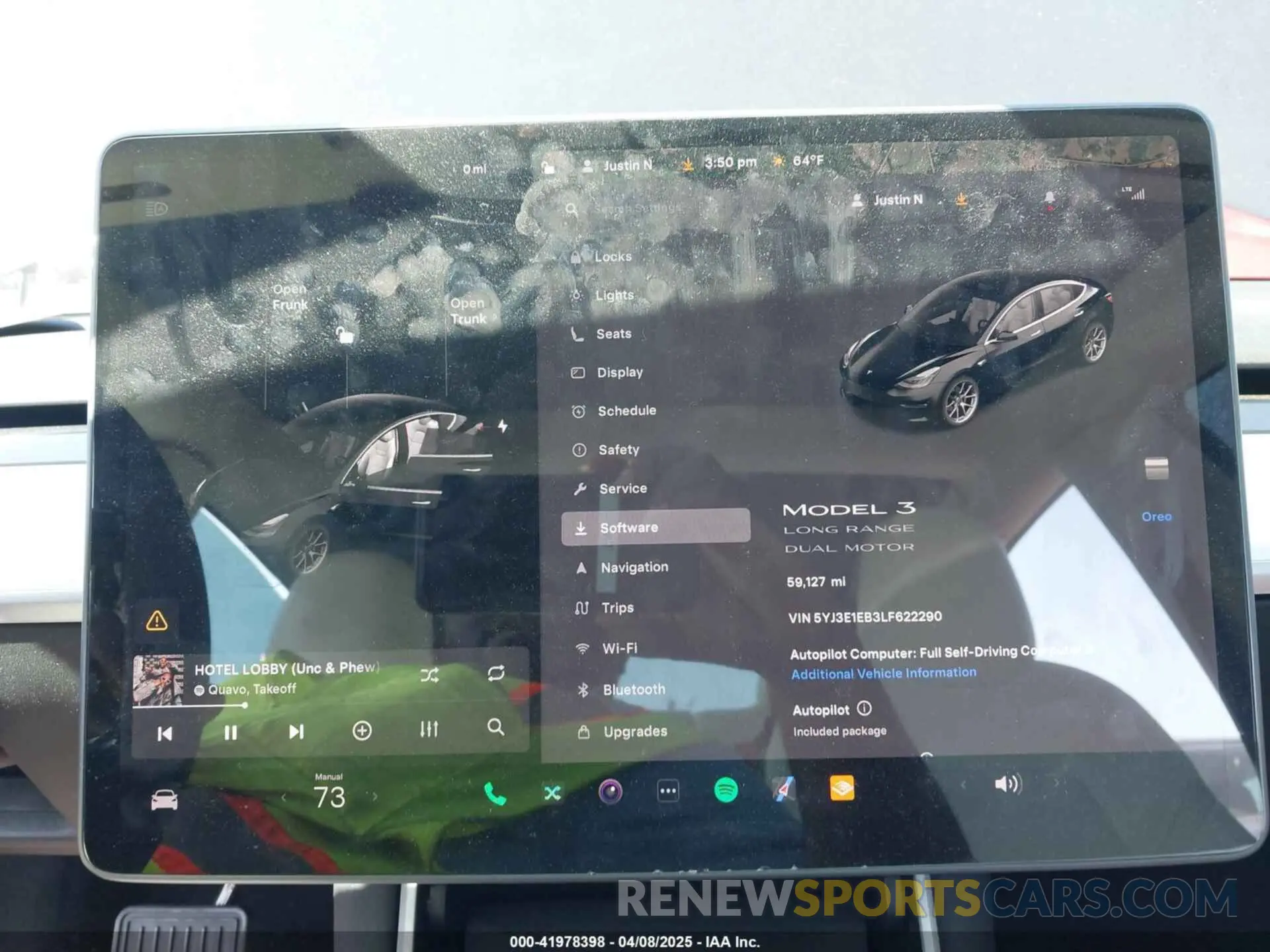 7 Photograph of a damaged car 5YJ3E1EB3LF622290 TESLA MODEL 3 2020