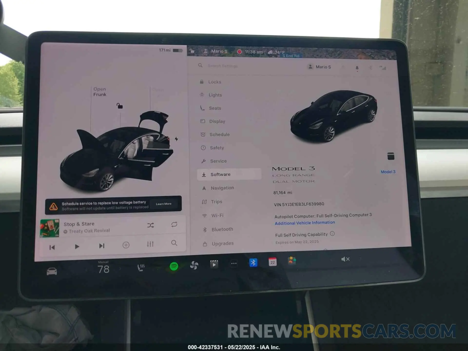 7 Фотография поврежденного автомобиля 5YJ3E1EB3LF639980 TESLA MODEL 3 2020