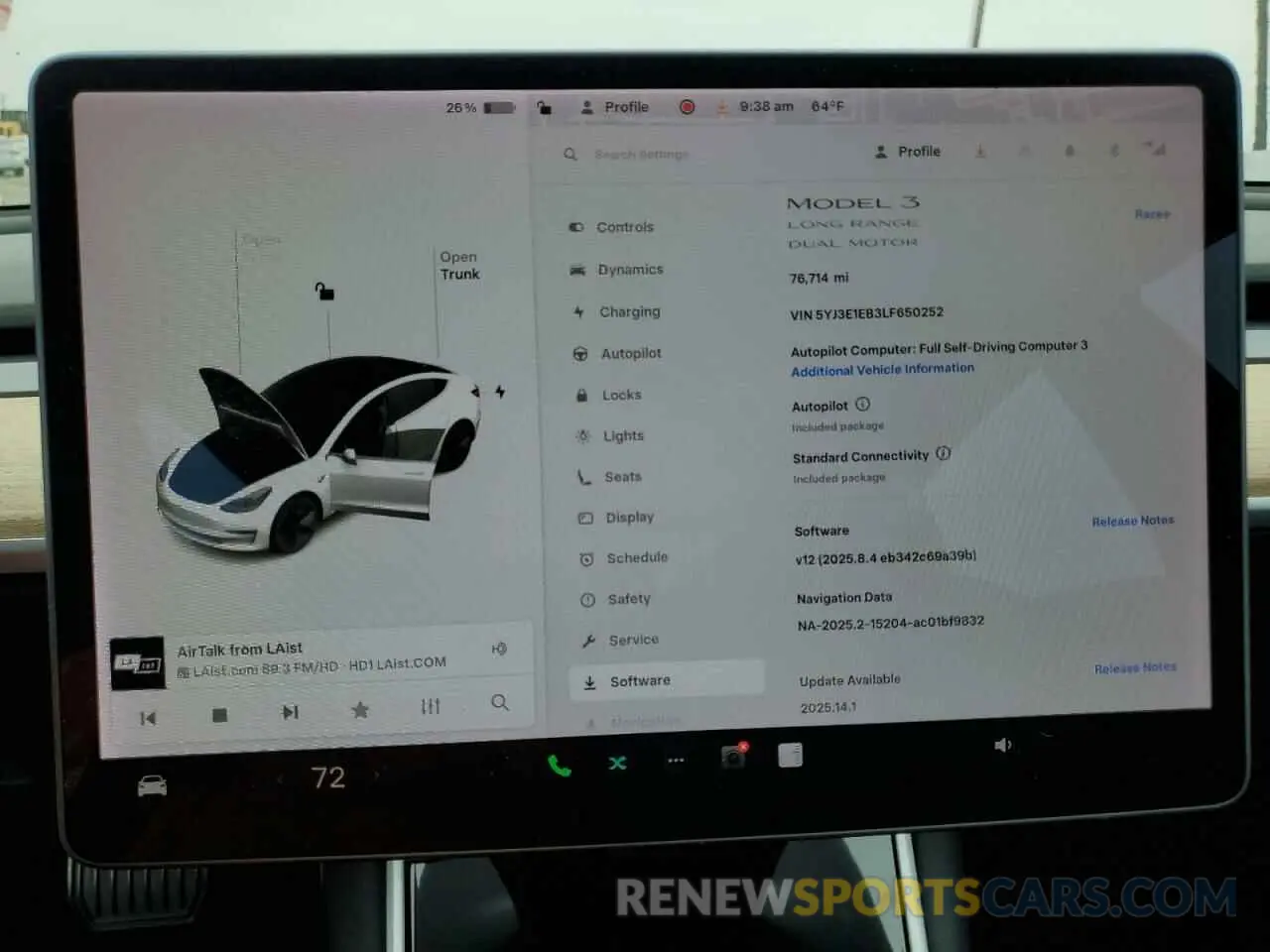 9 Photograph of a damaged car 5YJ3E1EB3LF650252 TESLA MODEL 3 2020