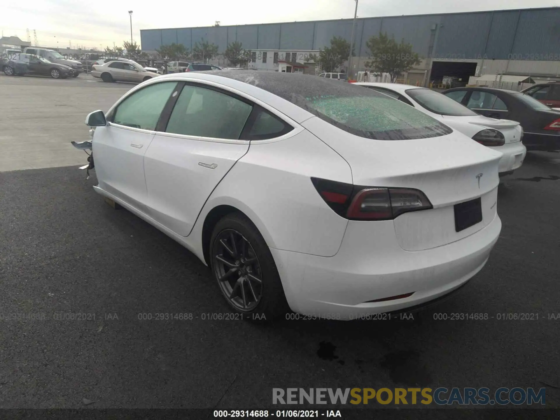3 Photograph of a damaged car 5YJ3E1EB3LF741635 TESLA MODEL 3 2020