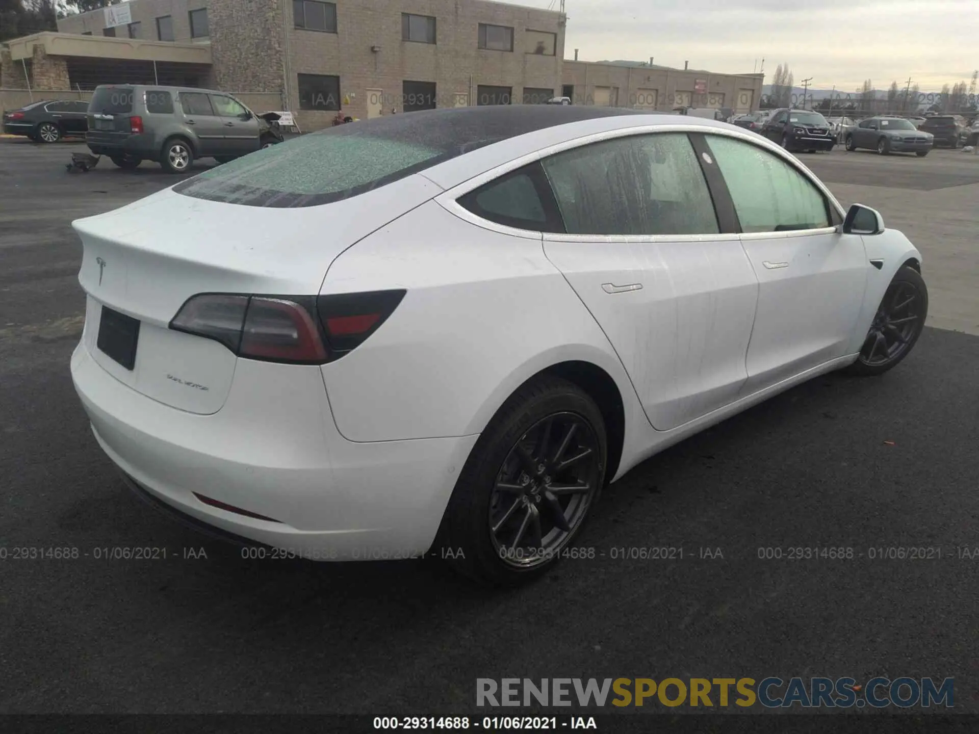 4 Photograph of a damaged car 5YJ3E1EB3LF741635 TESLA MODEL 3 2020
