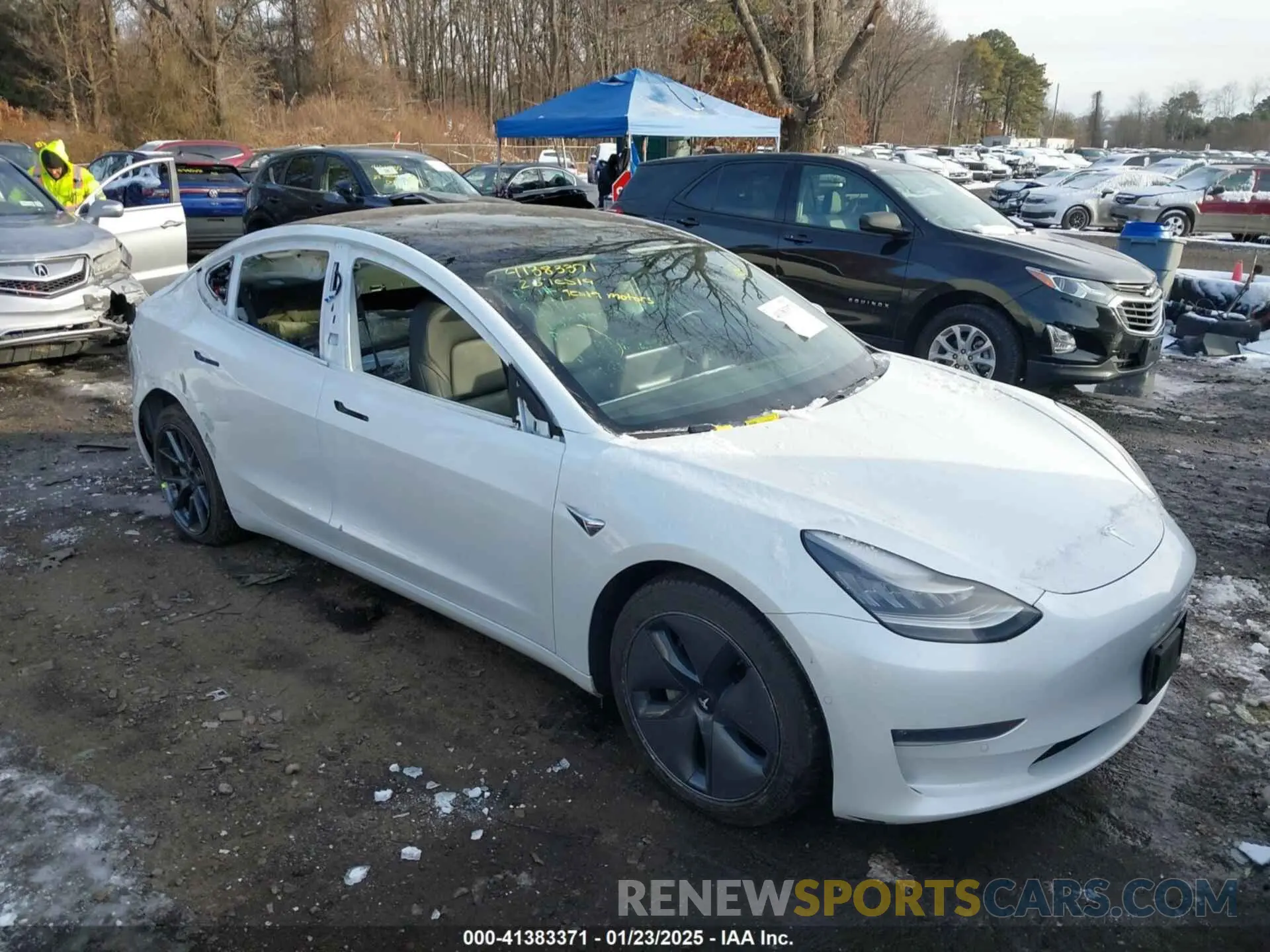 13 Photograph of a damaged car 5YJ3E1EB3LF744406 TESLA MODEL 3 2020