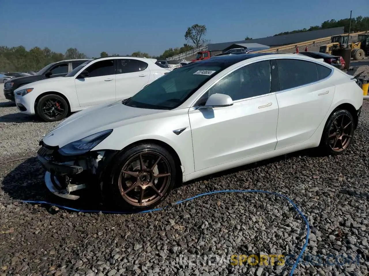 1 Photograph of a damaged car 5YJ3E1EB3LF787644 TESLA MODEL 3 2020