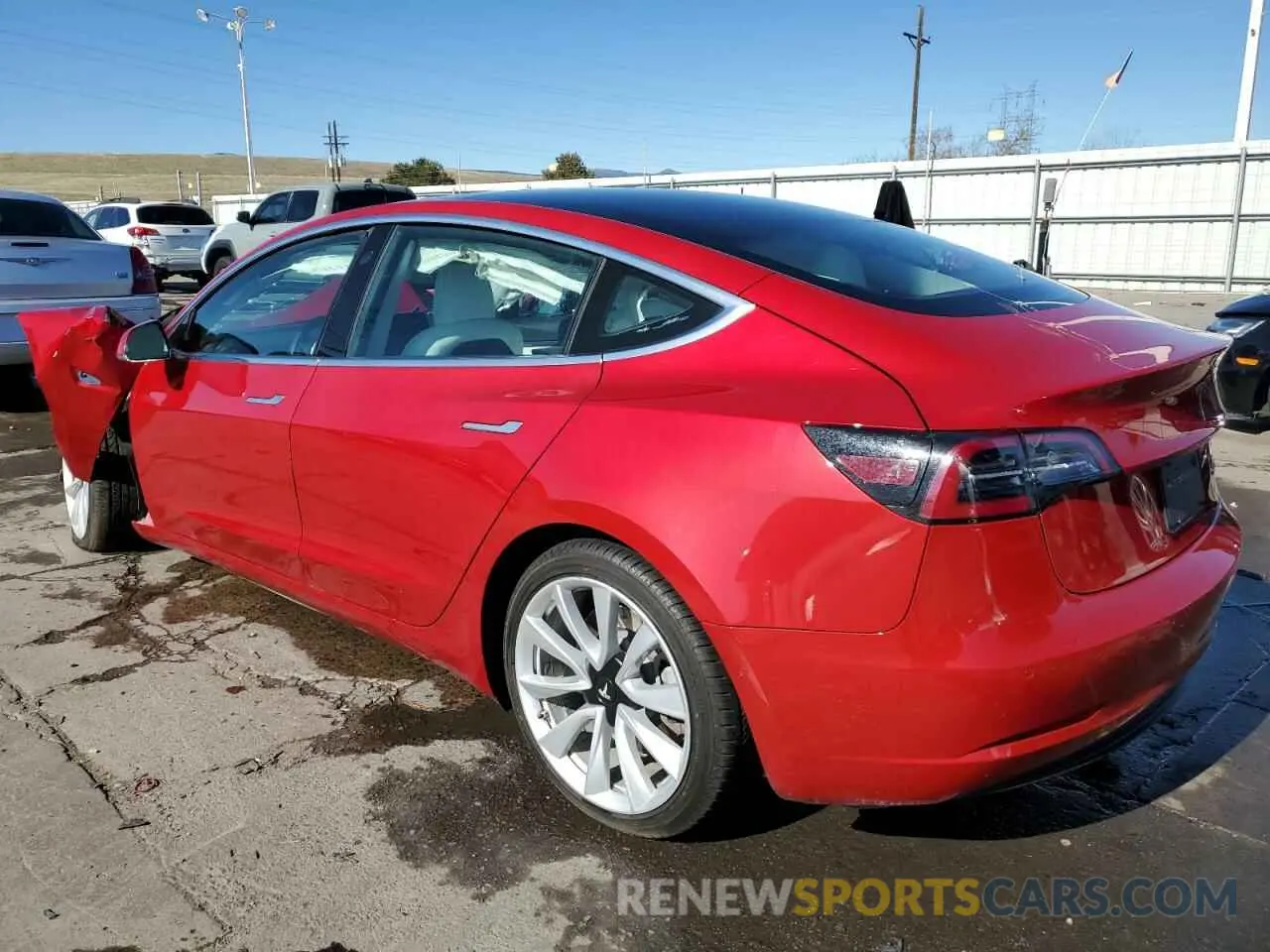 2 Фотография поврежденного автомобиля 5YJ3E1EB3LF787966 TESLA MODEL 3 2020