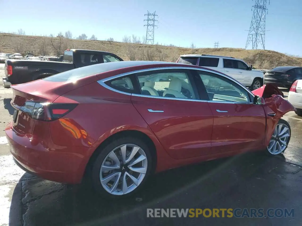 3 Фотография поврежденного автомобиля 5YJ3E1EB3LF787966 TESLA MODEL 3 2020
