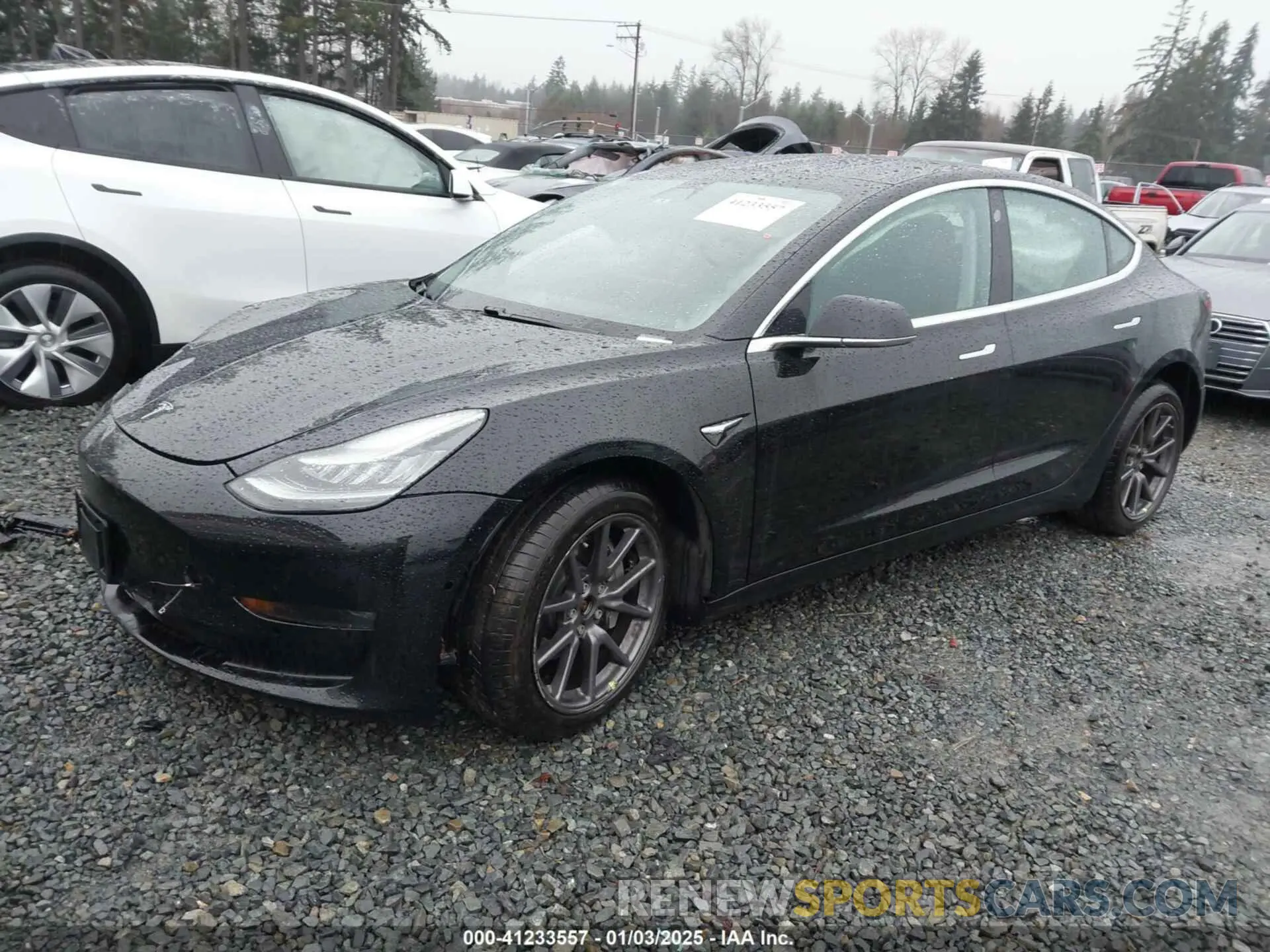 2 Photograph of a damaged car 5YJ3E1EB3LF794707 TESLA MODEL 3 2020