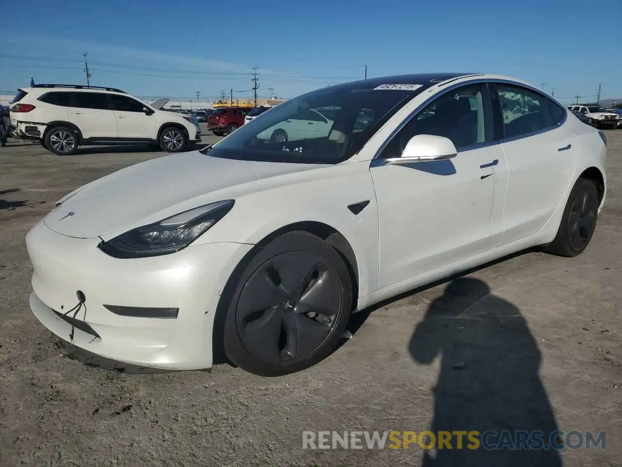 1 Photograph of a damaged car 5YJ3E1EB4LF650258 TESLA MODEL 3 2020