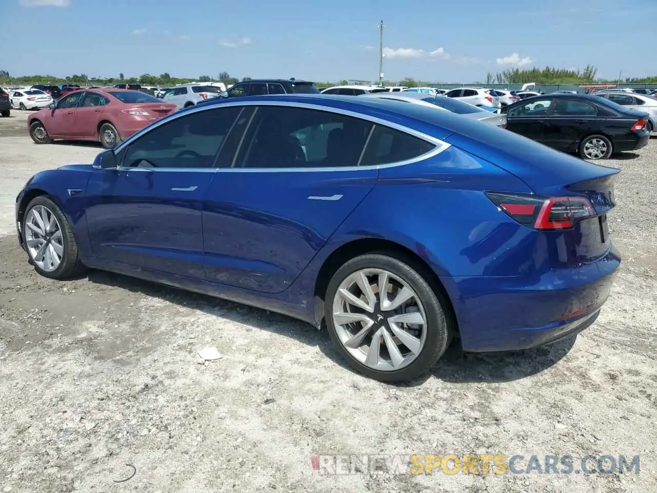 2 Photograph of a damaged car 5YJ3E1EB4LF744575 TESLA MODEL 3 2020