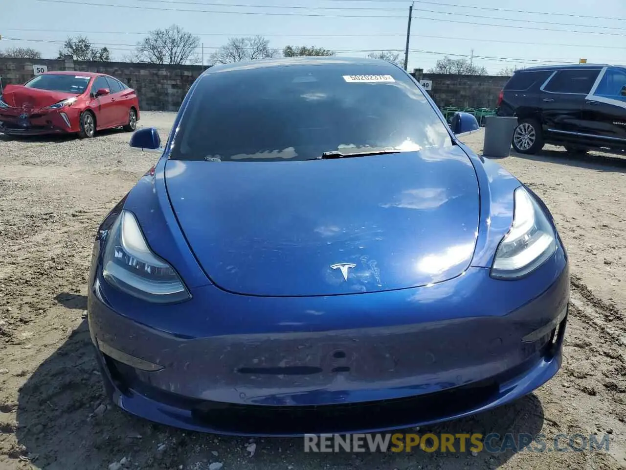 5 Photograph of a damaged car 5YJ3E1EB4LF744575 TESLA MODEL 3 2020