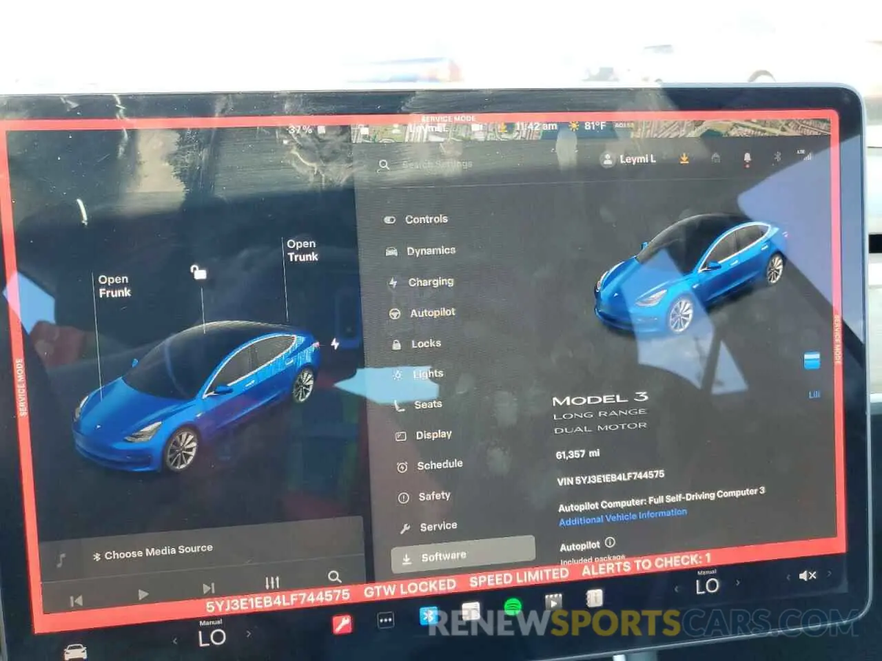 9 Photograph of a damaged car 5YJ3E1EB4LF744575 TESLA MODEL 3 2020