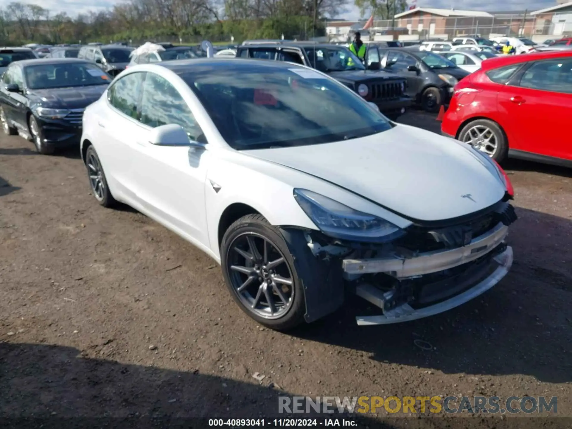 1 Фотография поврежденного автомобиля 5YJ3E1EB4LF795171 TESLA MODEL 3 2020