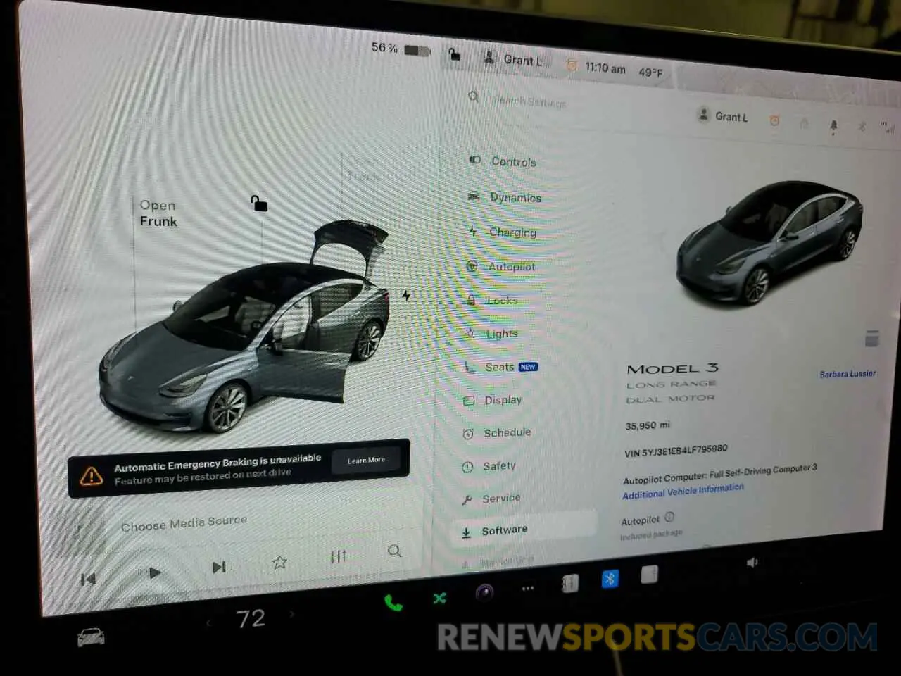 9 Фотография поврежденного автомобиля 5YJ3E1EB4LF795980 TESLA MODEL 3 2020