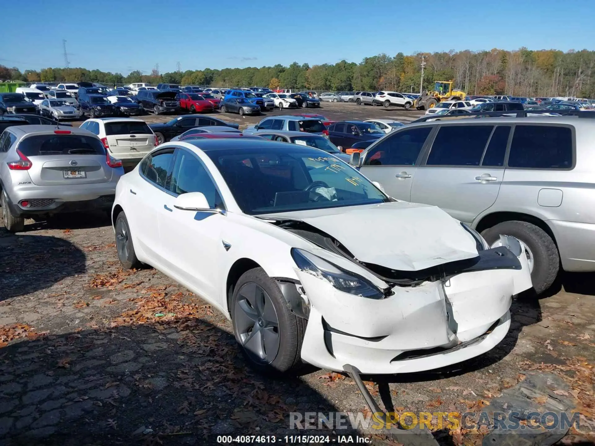 1 Photograph of a damaged car 5YJ3E1EB5LF774930 TESLA MODEL 3 2020