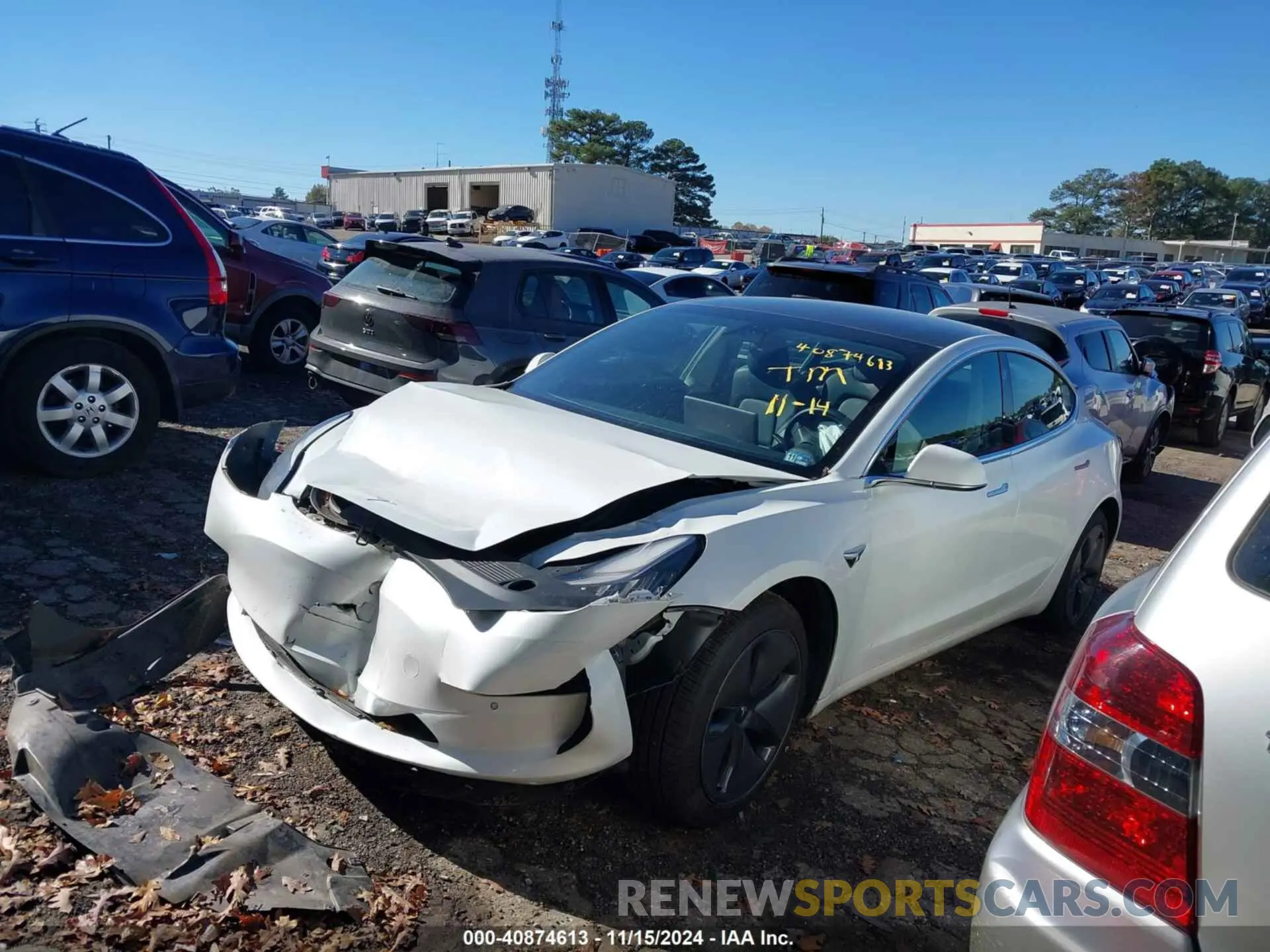 2 Photograph of a damaged car 5YJ3E1EB5LF774930 TESLA MODEL 3 2020