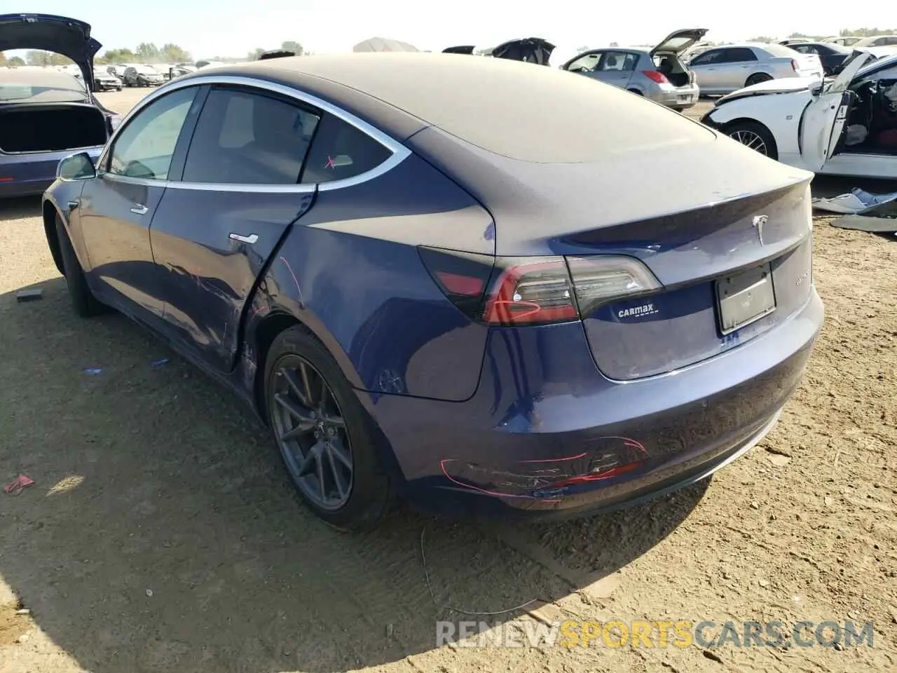 2 Photograph of a damaged car 5YJ3E1EB5LF790481 TESLA MODEL 3 2020