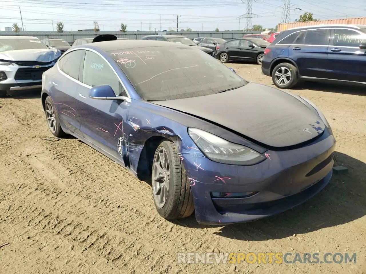 4 Photograph of a damaged car 5YJ3E1EB5LF790481 TESLA MODEL 3 2020