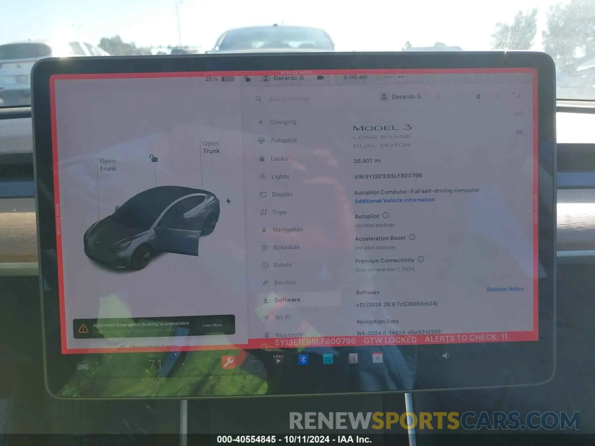 19 Фотография поврежденного автомобиля 5YJ3E1EB5LF800796 TESLA MODEL 3 2020