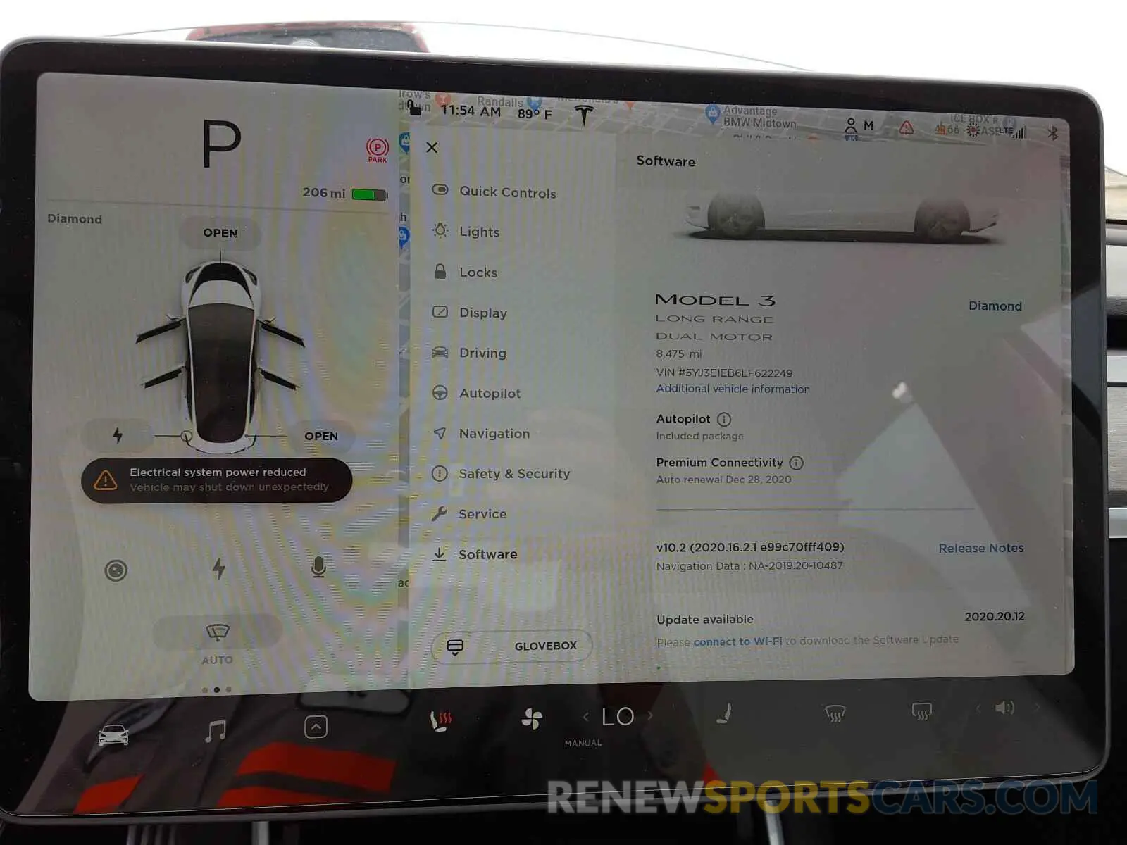 8 Photograph of a damaged car 5YJ3E1EB6LF622249 TESLA MODEL 3 2020