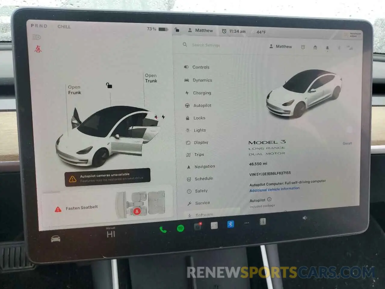 9 Photograph of a damaged car 5YJ3E1EB6LF637155 TESLA MODEL 3 2020