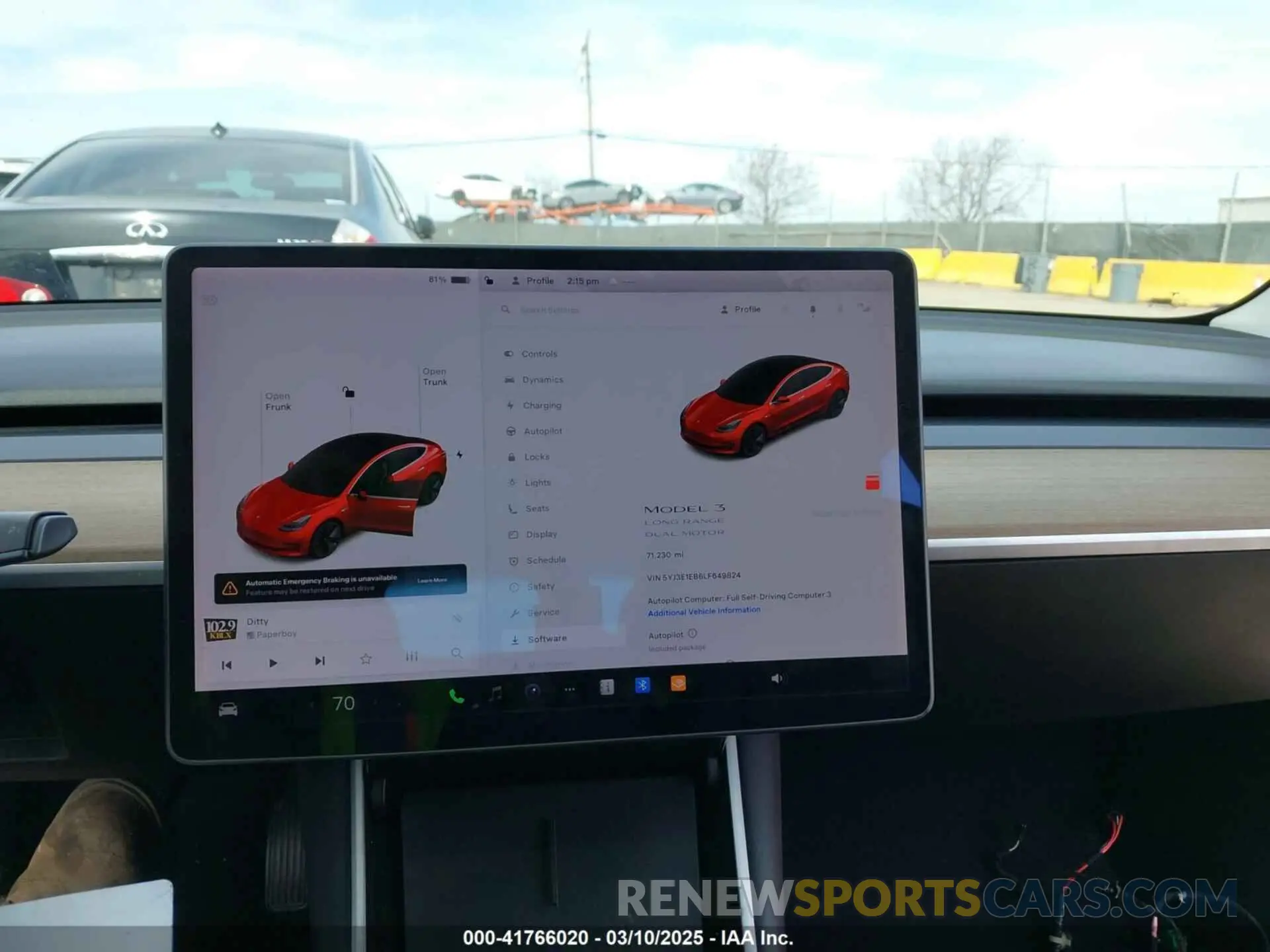 19 Photograph of a damaged car 5YJ3E1EB6LF649824 TESLA MODEL 3 2020