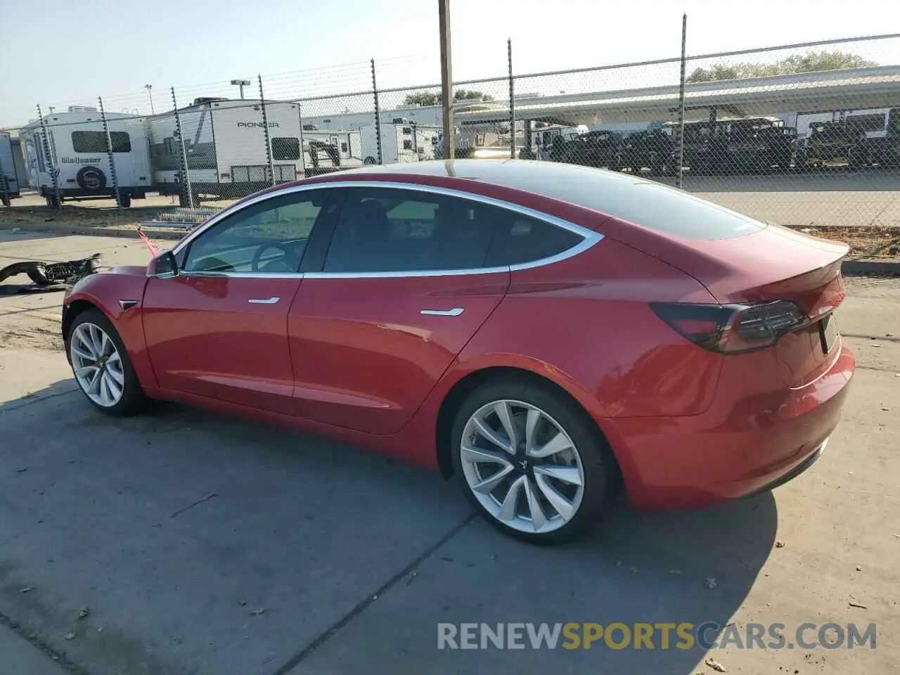 2 Photograph of a damaged car 5YJ3E1EB6LF666753 TESLA MODEL 3 2020