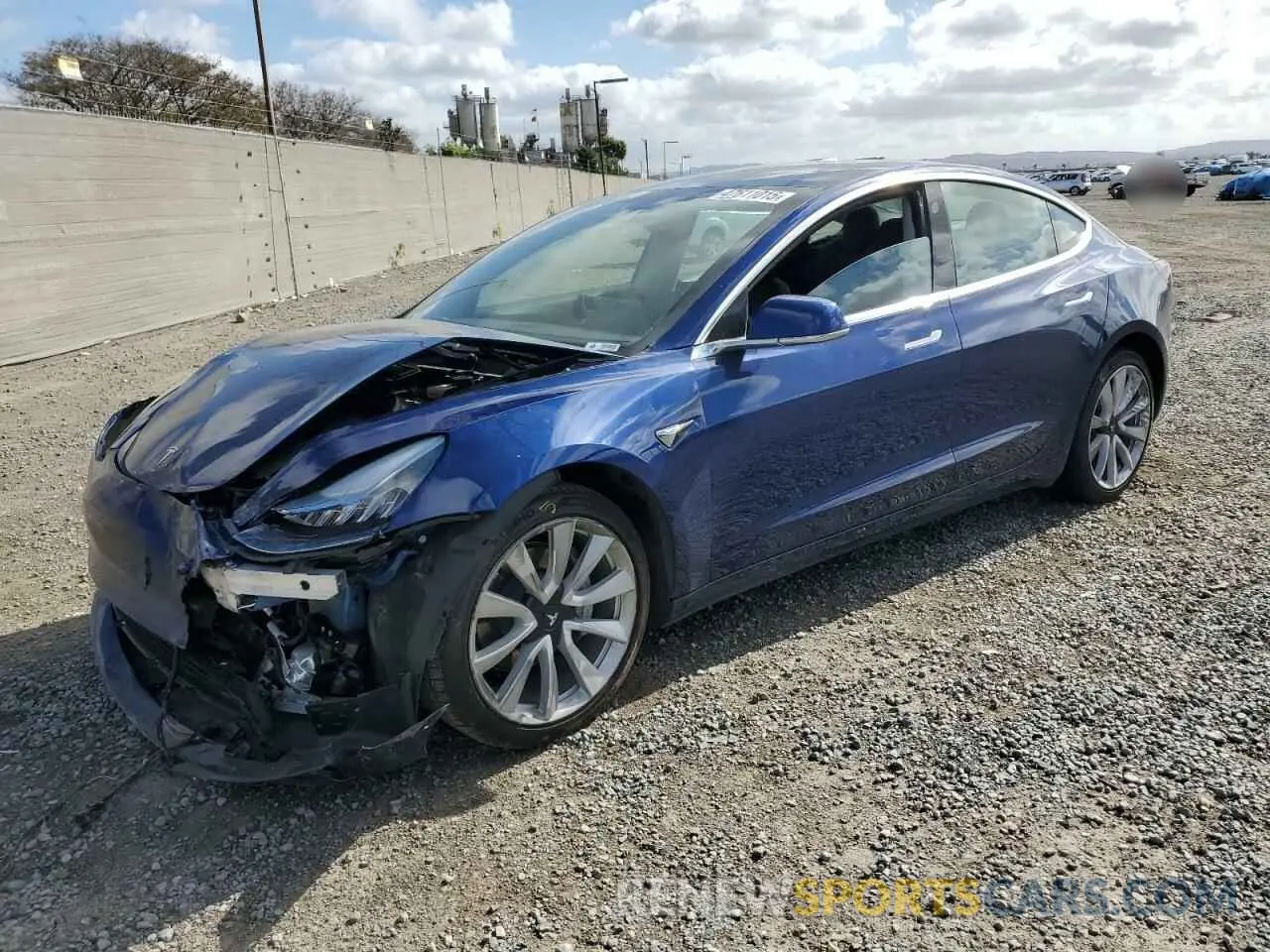 1 Фотография поврежденного автомобиля 5YJ3E1EB6LF667711 TESLA MODEL 3 2020