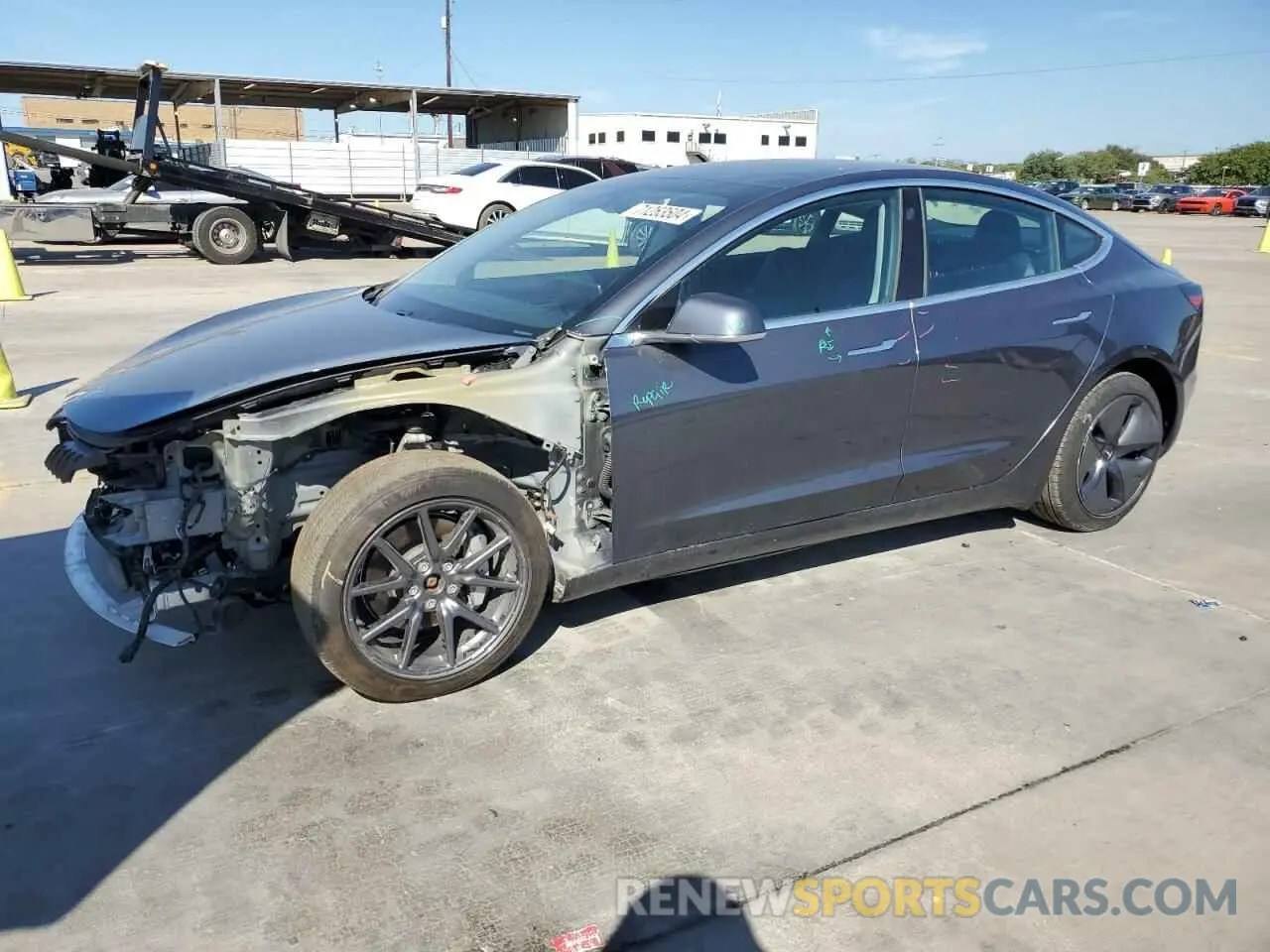 1 Фотография поврежденного автомобиля 5YJ3E1EB6LF716356 TESLA MODEL 3 2020