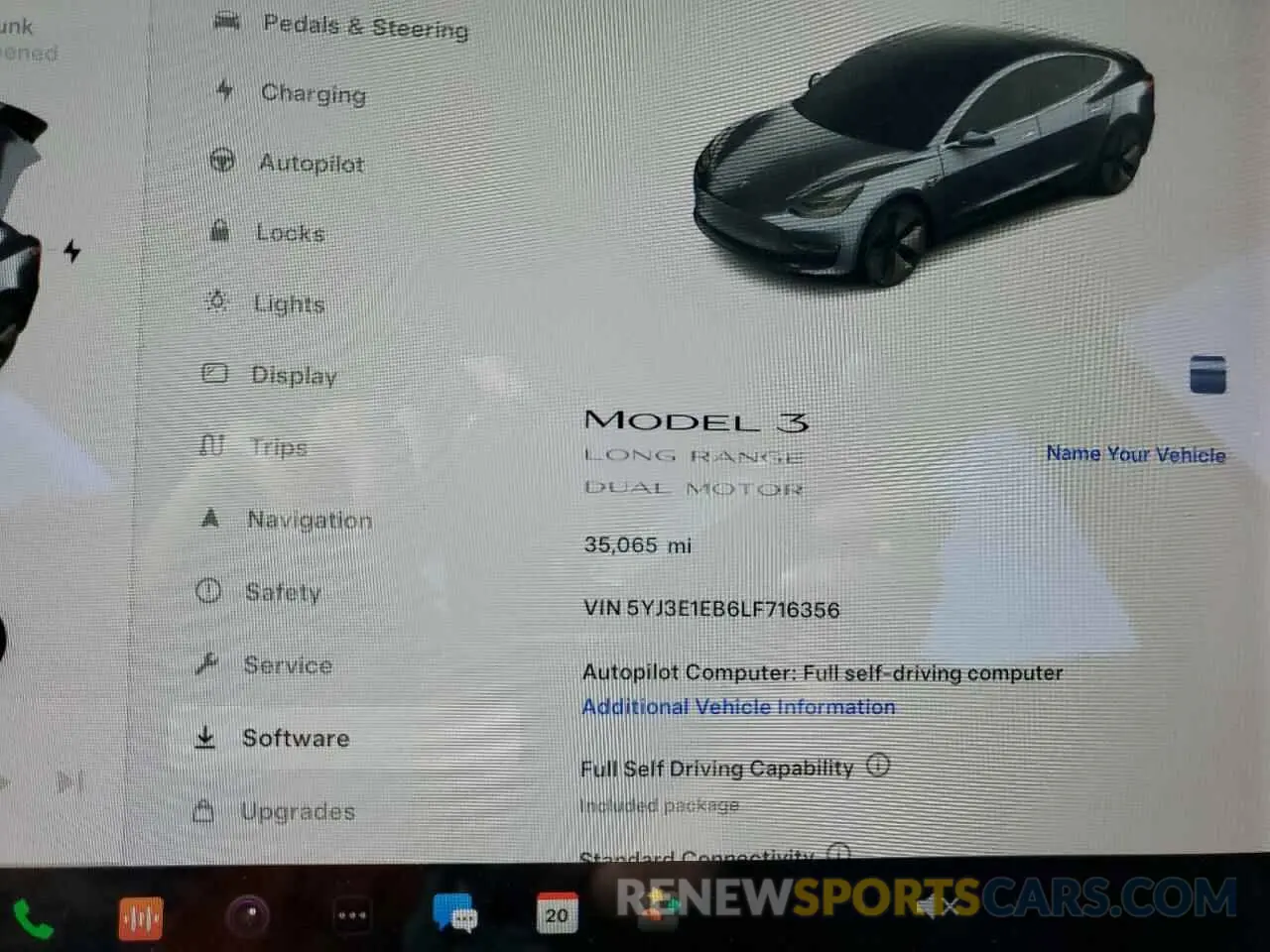 9 Фотография поврежденного автомобиля 5YJ3E1EB6LF716356 TESLA MODEL 3 2020