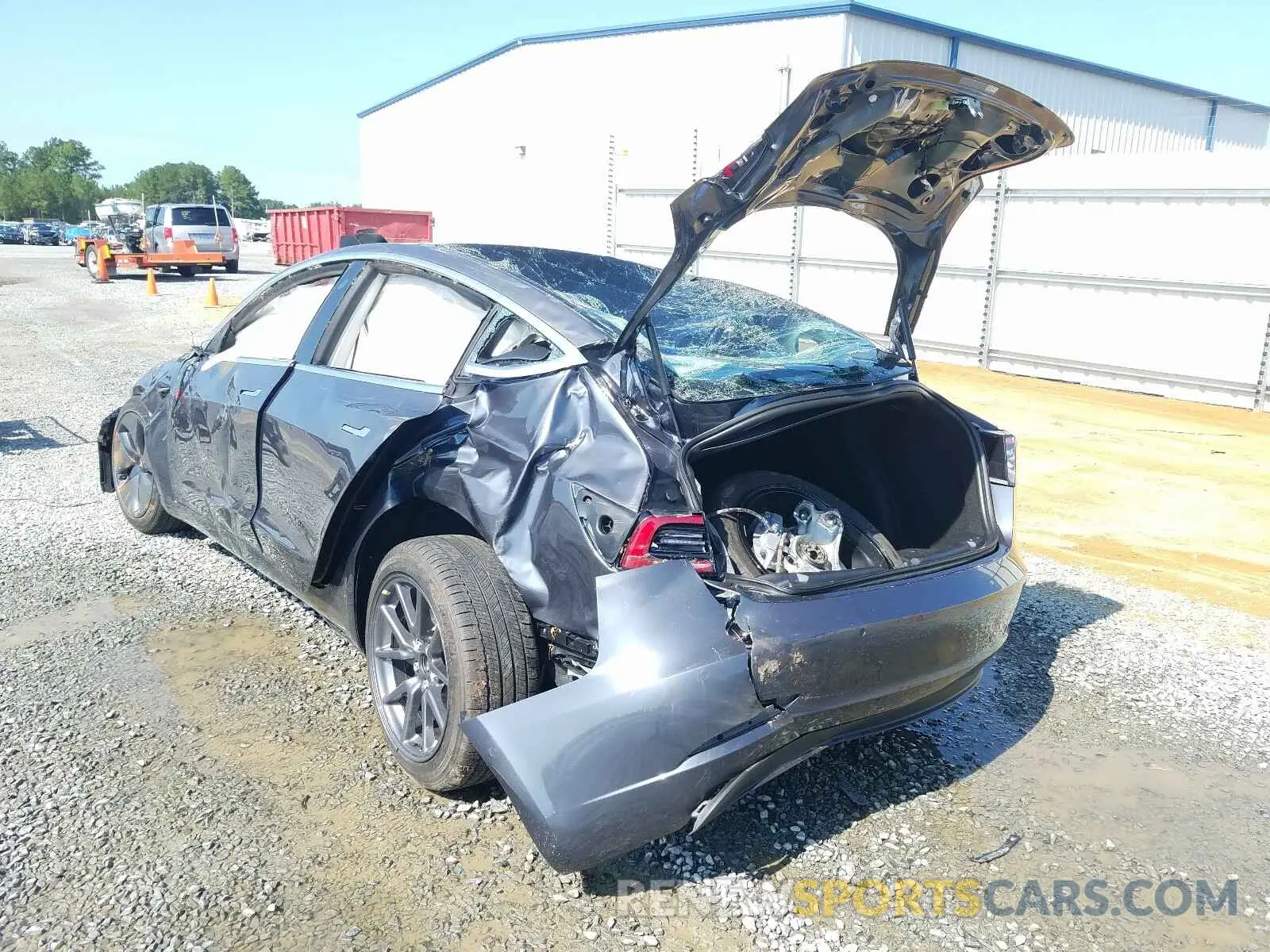 3 Photograph of a damaged car 5YJ3E1EB6LF717412 TESLA MODEL 3 2020