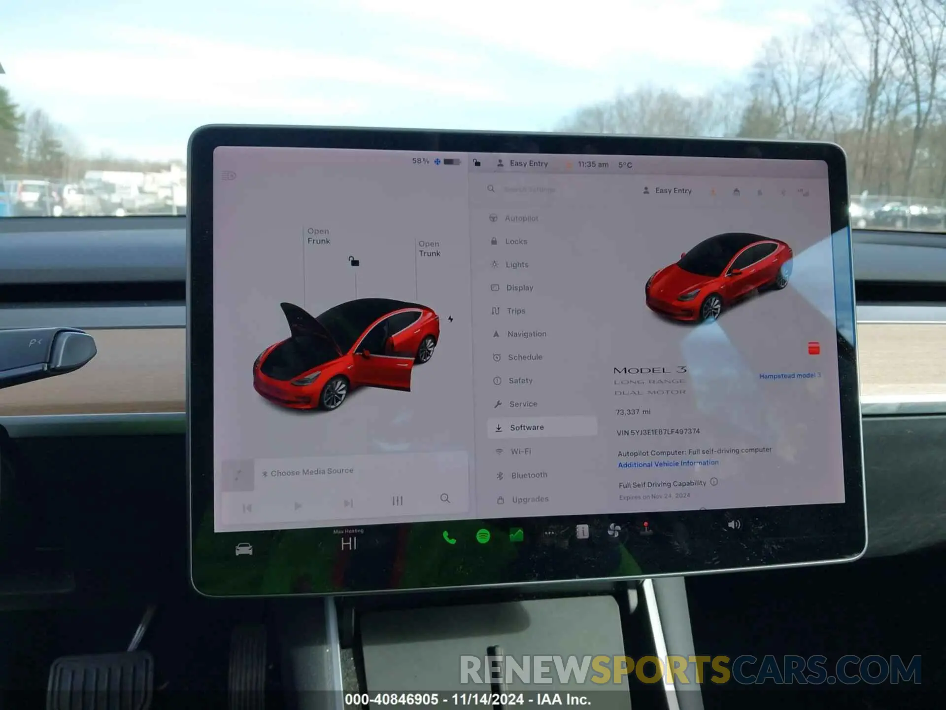 19 Photograph of a damaged car 5YJ3E1EB7LF497374 TESLA MODEL 3 2020