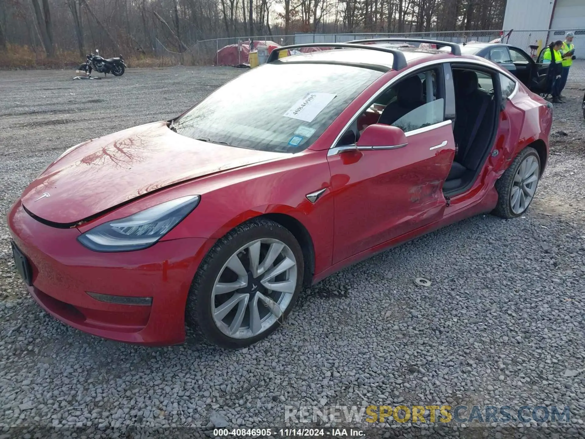 2 Photograph of a damaged car 5YJ3E1EB7LF497374 TESLA MODEL 3 2020