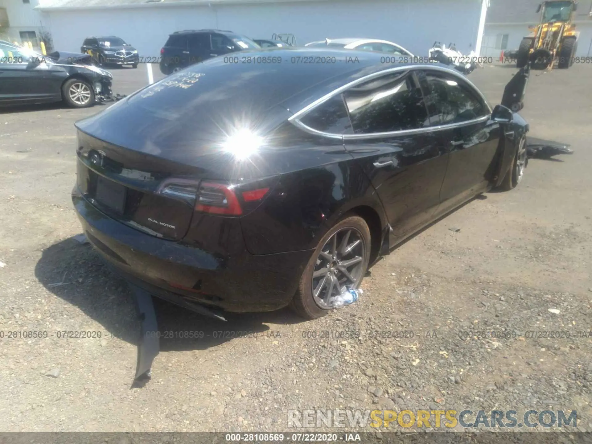 4 Photograph of a damaged car 5YJ3E1EB7LF599838 TESLA MODEL 3 2020
