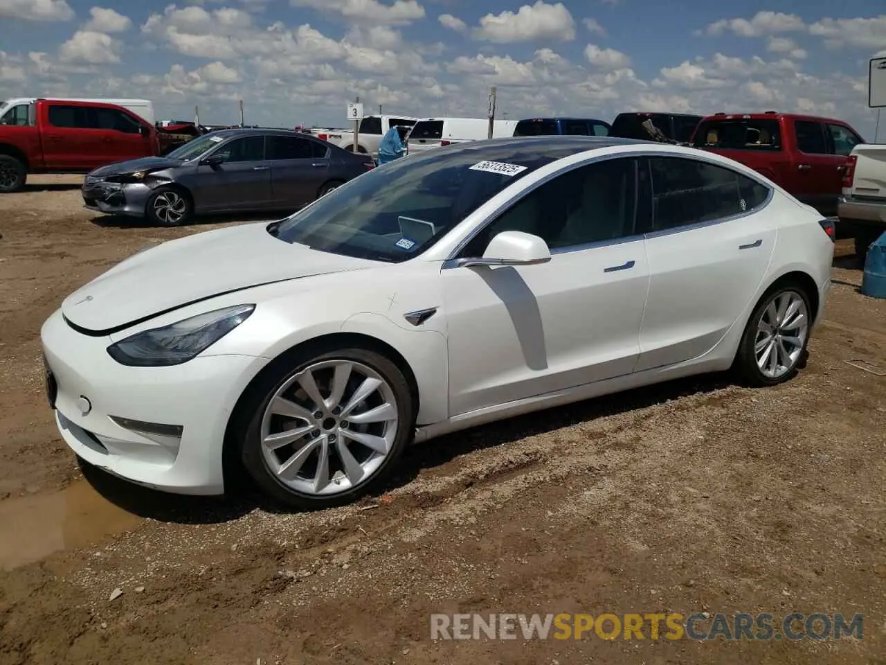 1 Фотография поврежденного автомобиля 5YJ3E1EB7LF622793 TESLA MODEL 3 2020