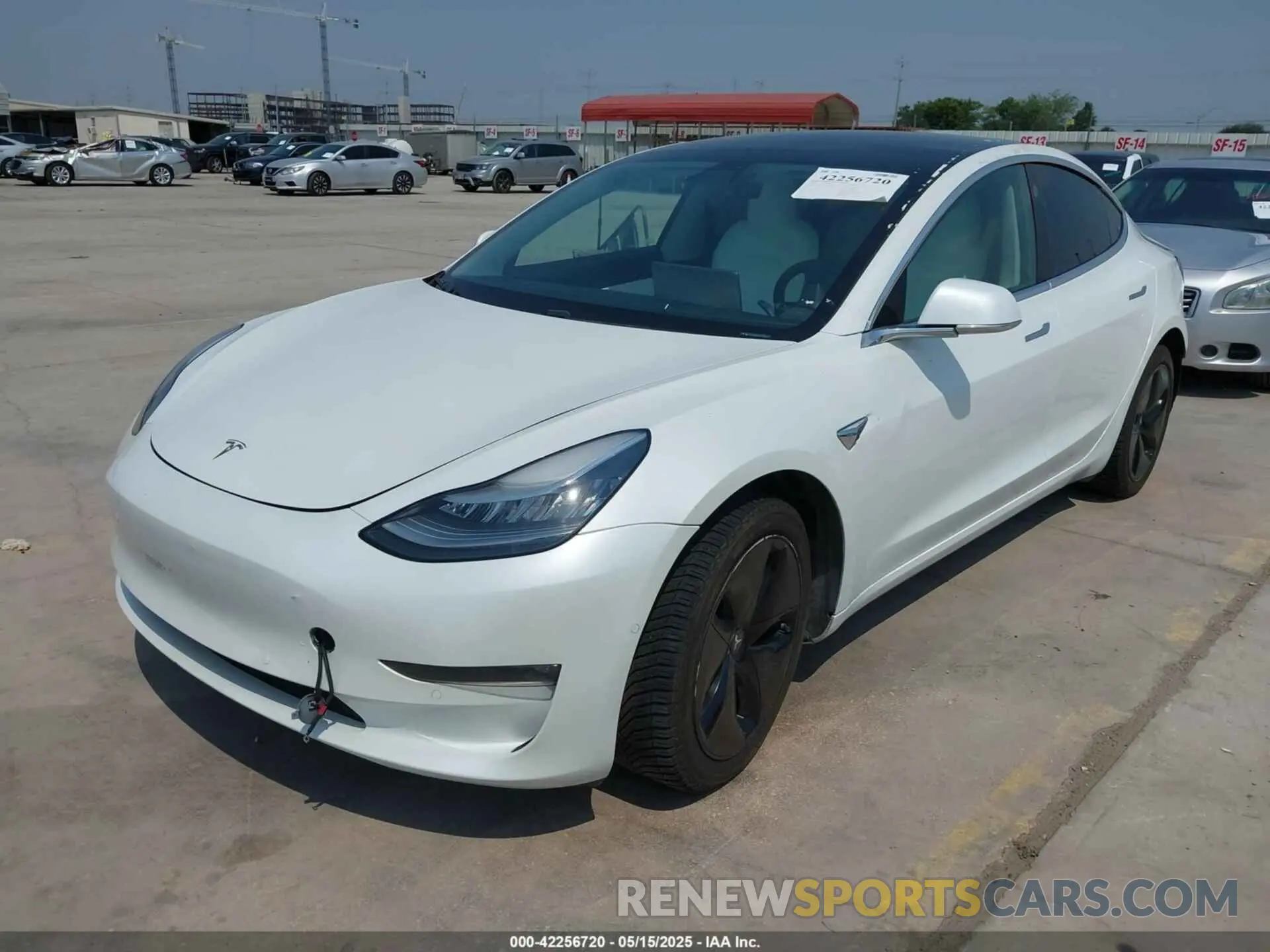 2 Photograph of a damaged car 5YJ3E1EB7LF651498 TESLA MODEL 3 2020