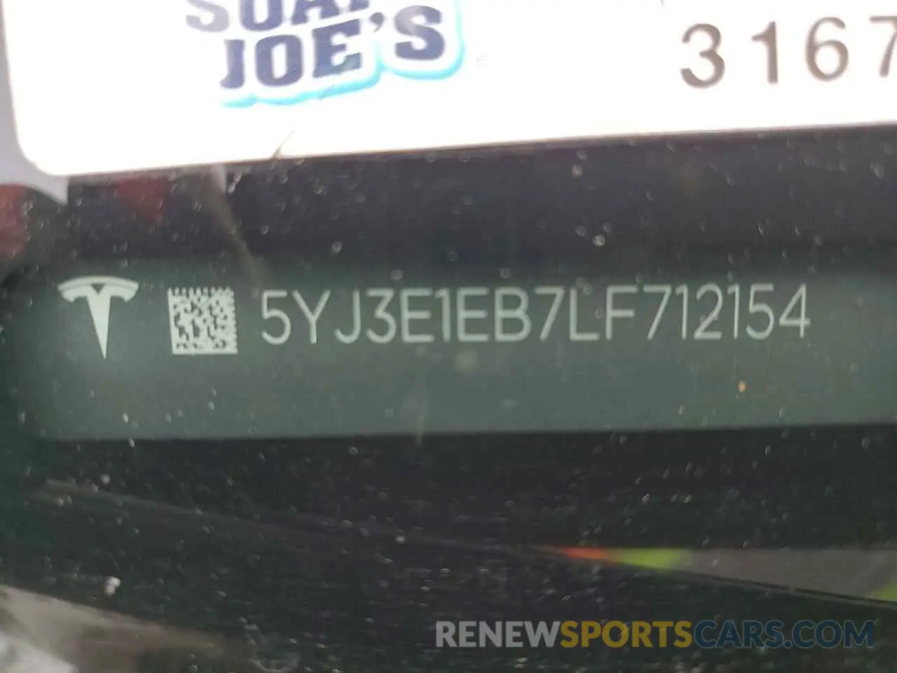 12 Photograph of a damaged car 5YJ3E1EB7LF712154 TESLA MODEL 3 2020