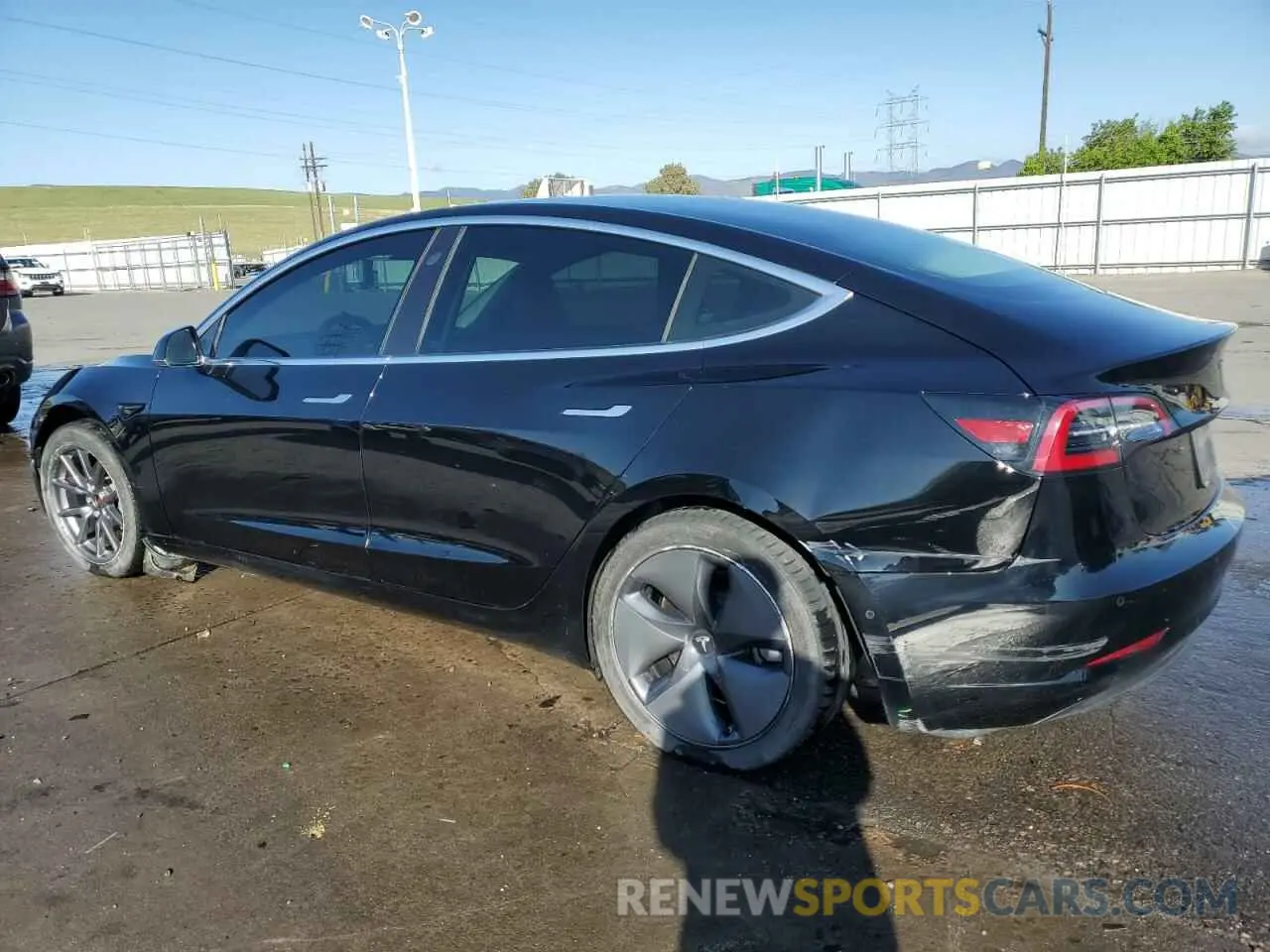 2 Photograph of a damaged car 5YJ3E1EB7LF741489 TESLA MODEL 3 2020