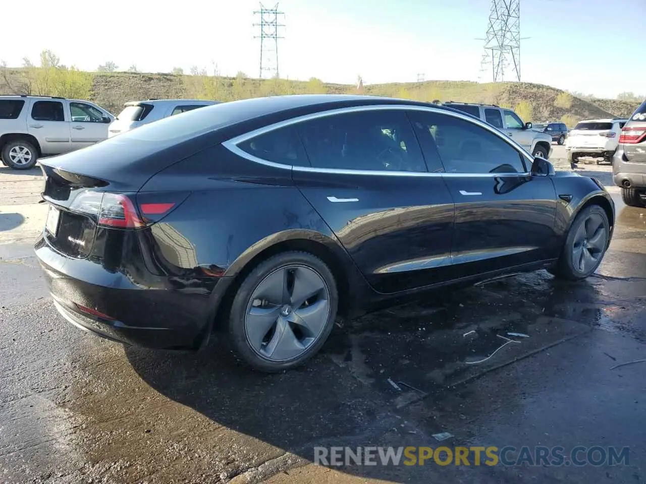 3 Photograph of a damaged car 5YJ3E1EB7LF741489 TESLA MODEL 3 2020